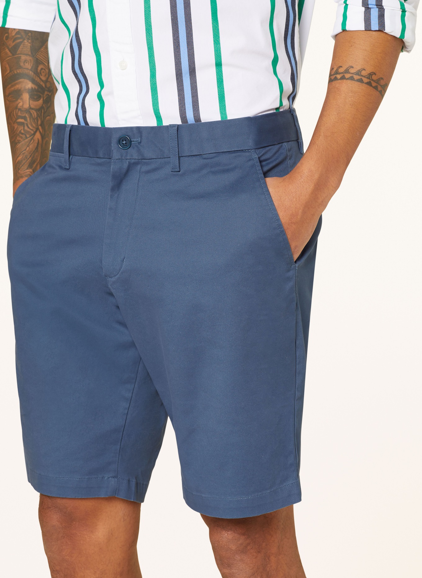 TOMMY HILFIGER Chinoshorts HARLEM Relaxed Tapered Fit, Farbe: BLAU (Bild 5)