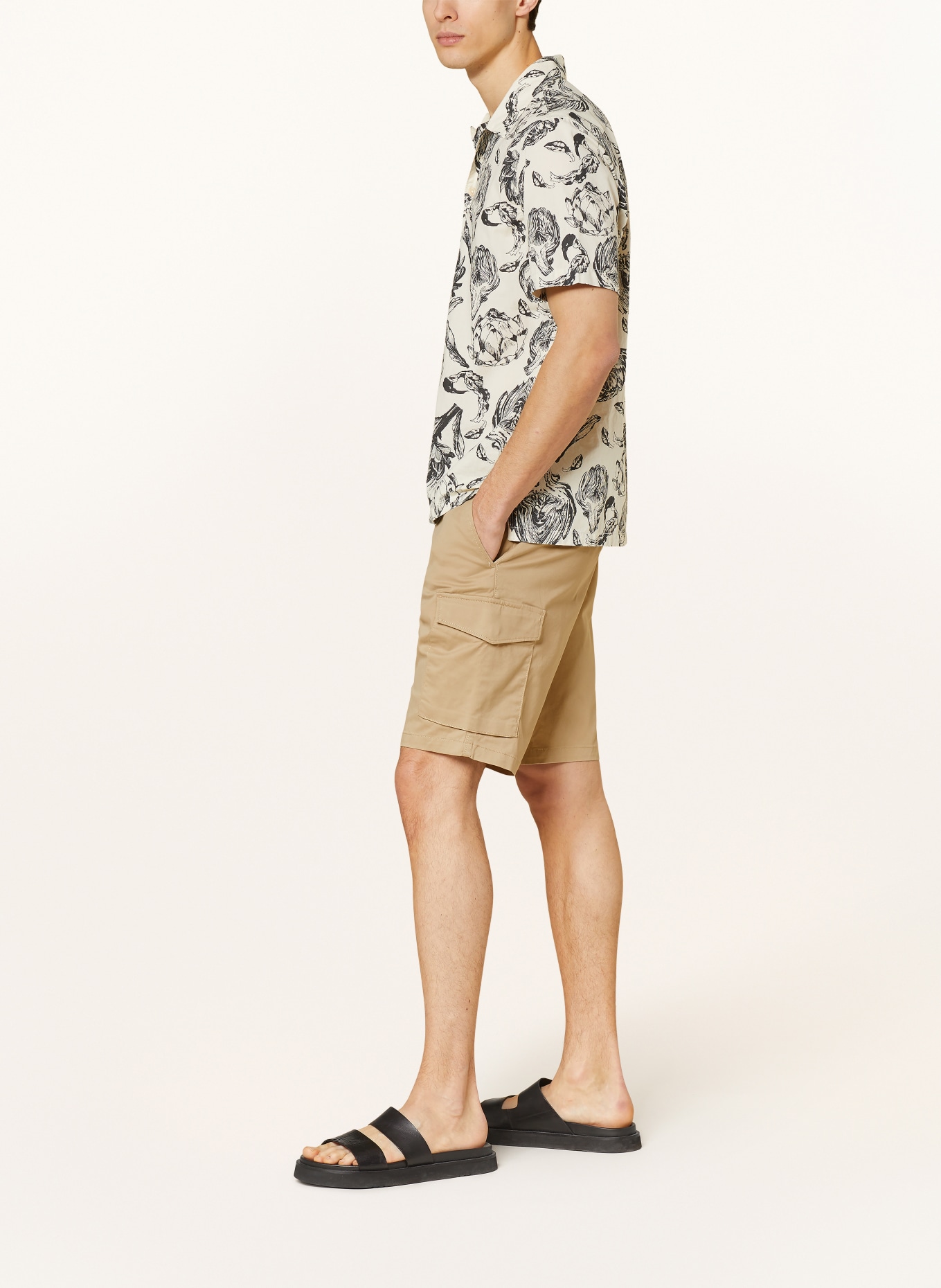 TOMMY HILFIGER Cargo shorts HARLEM relaxed tapered fit, Color: BEIGE (Image 4)