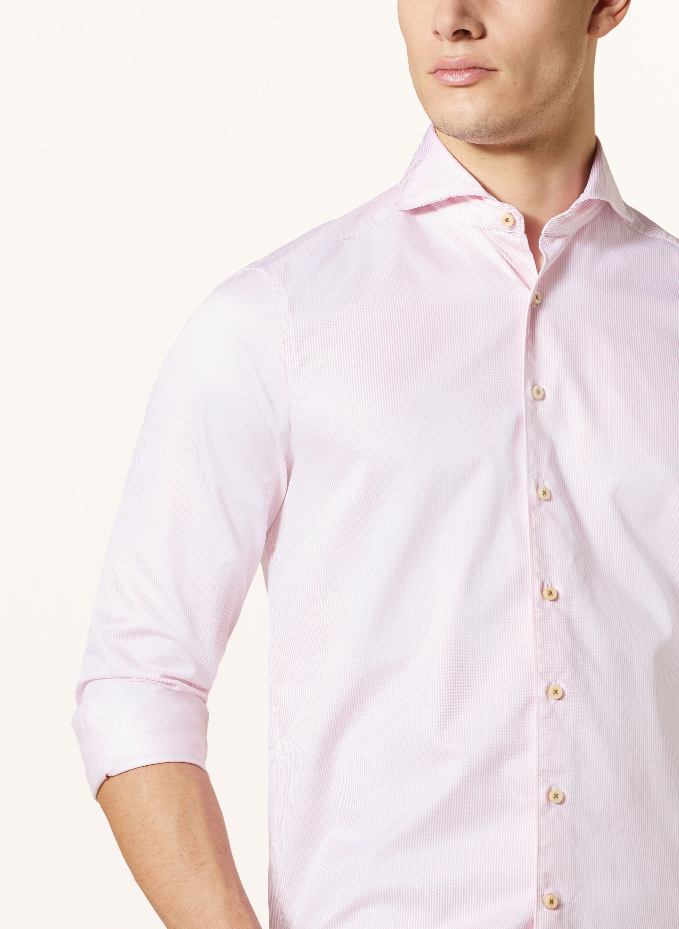 Stenströms Shirt slim fit , Color: PINK/ WHITE (Image 4)