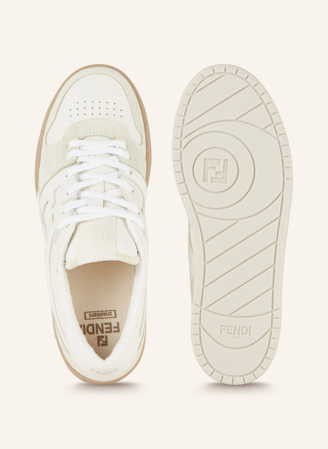 FENDI Sneakers, Color: WHITE/ CREAM (Image 5)