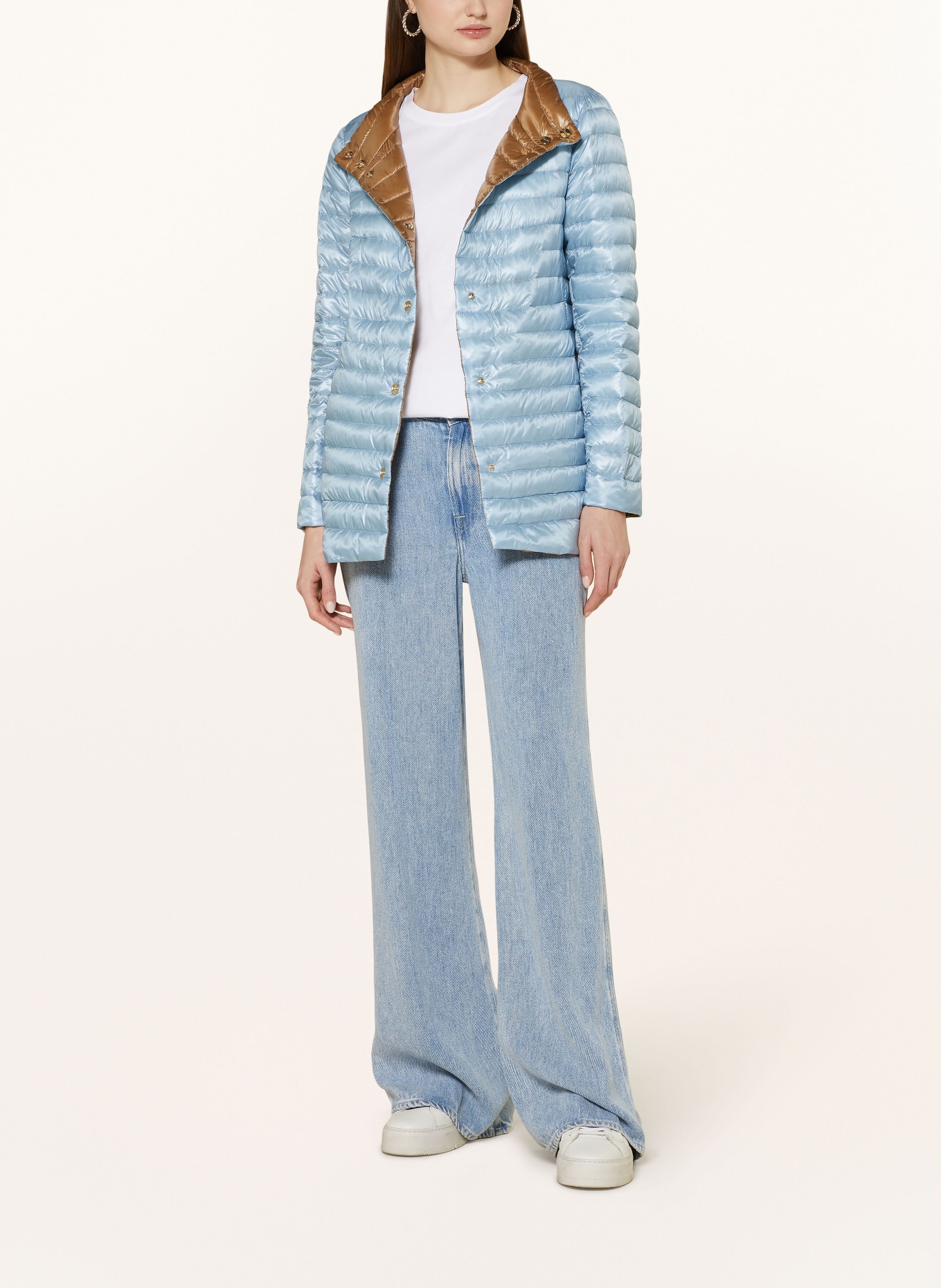 HERNO Lightweight down jacket, reversible, Color: LIGHT BLUE (Image 2)
