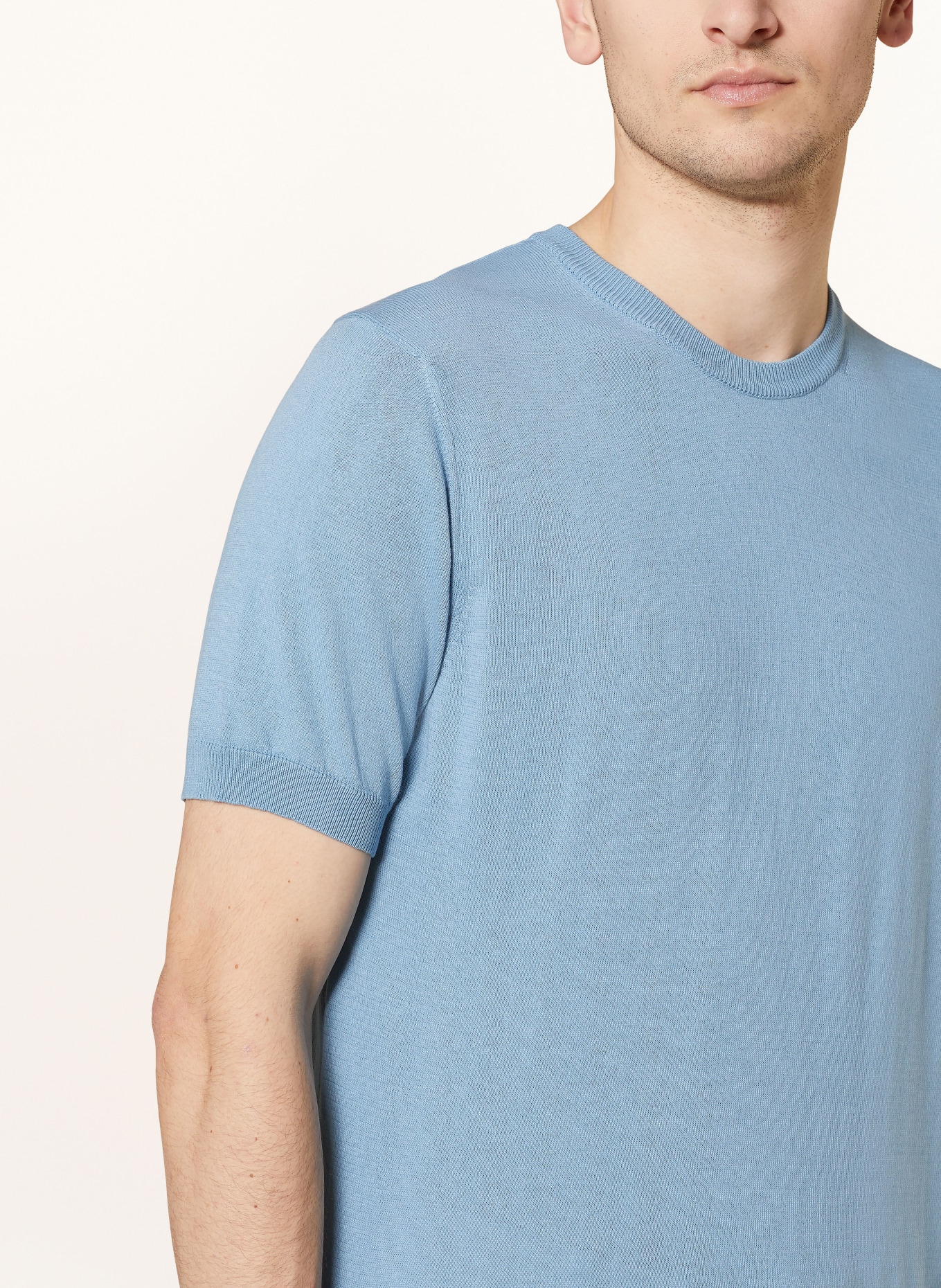 EDUARD DRESSLER Strickshirt, Farbe: BLAUGRAU (Bild 4)