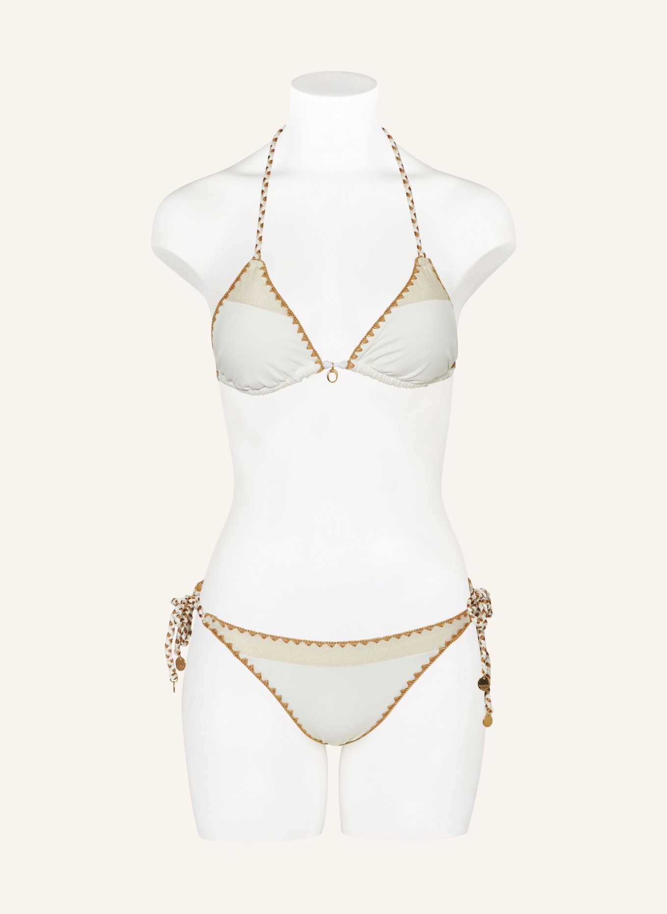 BANANA MOON COUTURE Triangel-Bikini-Top NAZCA BOSCO, Farbe: ECRU/ BEIGE (Bild 2)