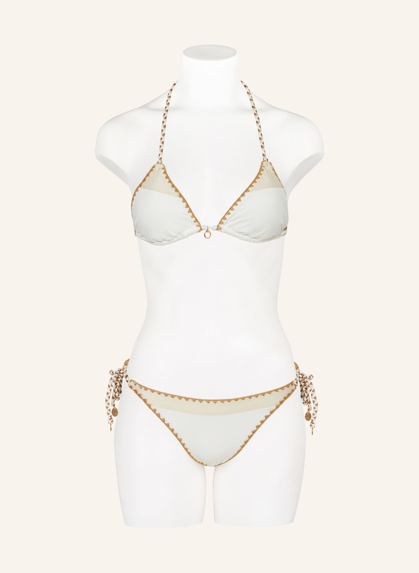BANANA MOON COUTURE Triangel-Bikini-Hose NAZCA BLIKA, Farbe: ECRU/ BEIGE (Bild 2)