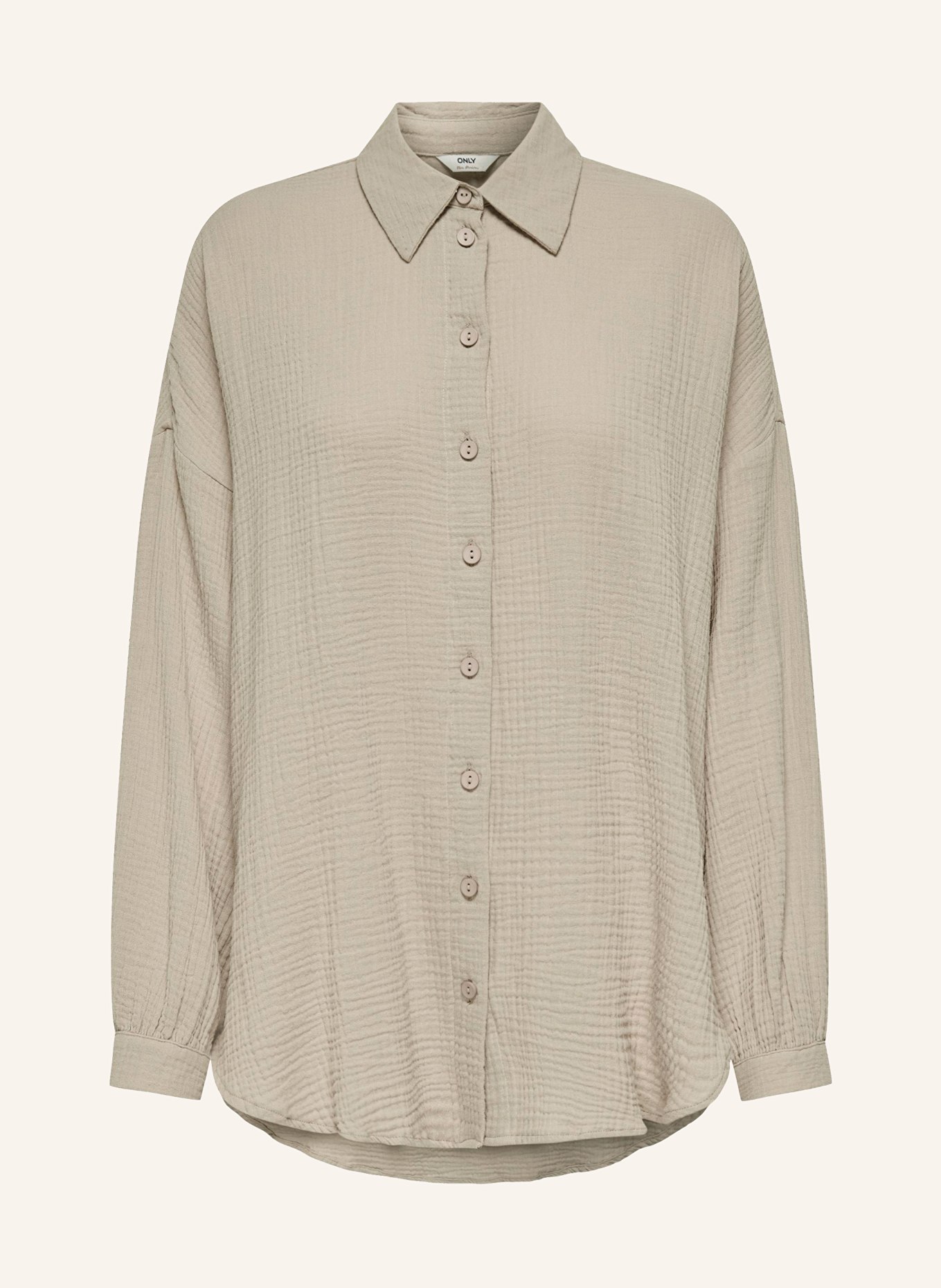 ONLY Oversized shirt blouse, Color: BEIGE (Image 1)