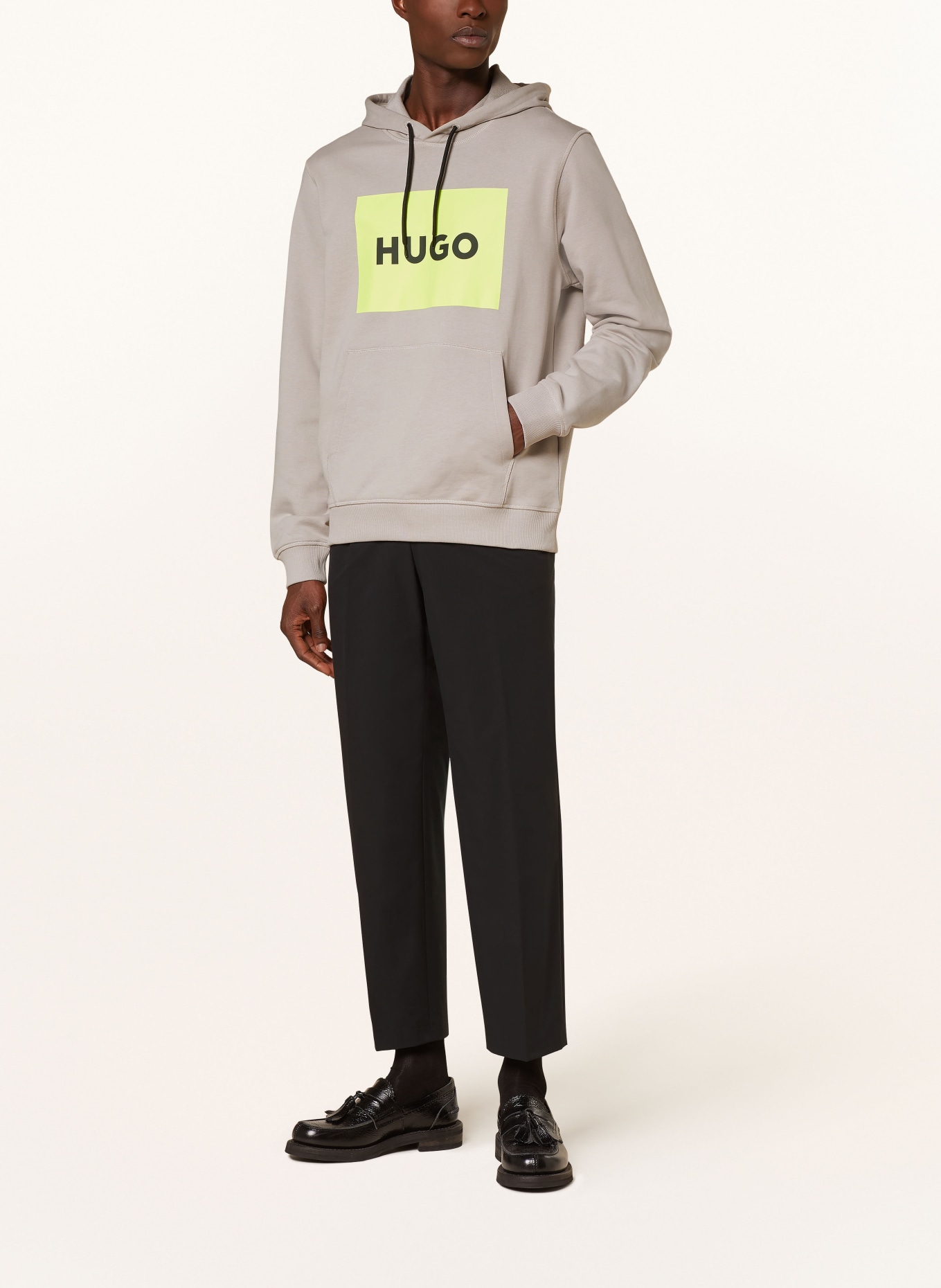 HUGO Bluza z kapturem DURATSCHI, Kolor: JASNOCZARY (Obrazek 2)