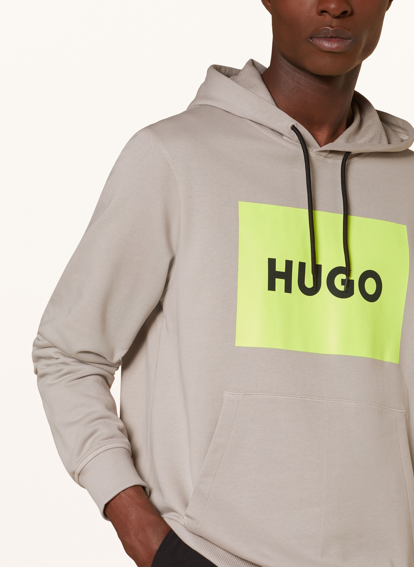 HUGO Hoodie DURATSCHI, Color: LIGHT GRAY (Image 5)