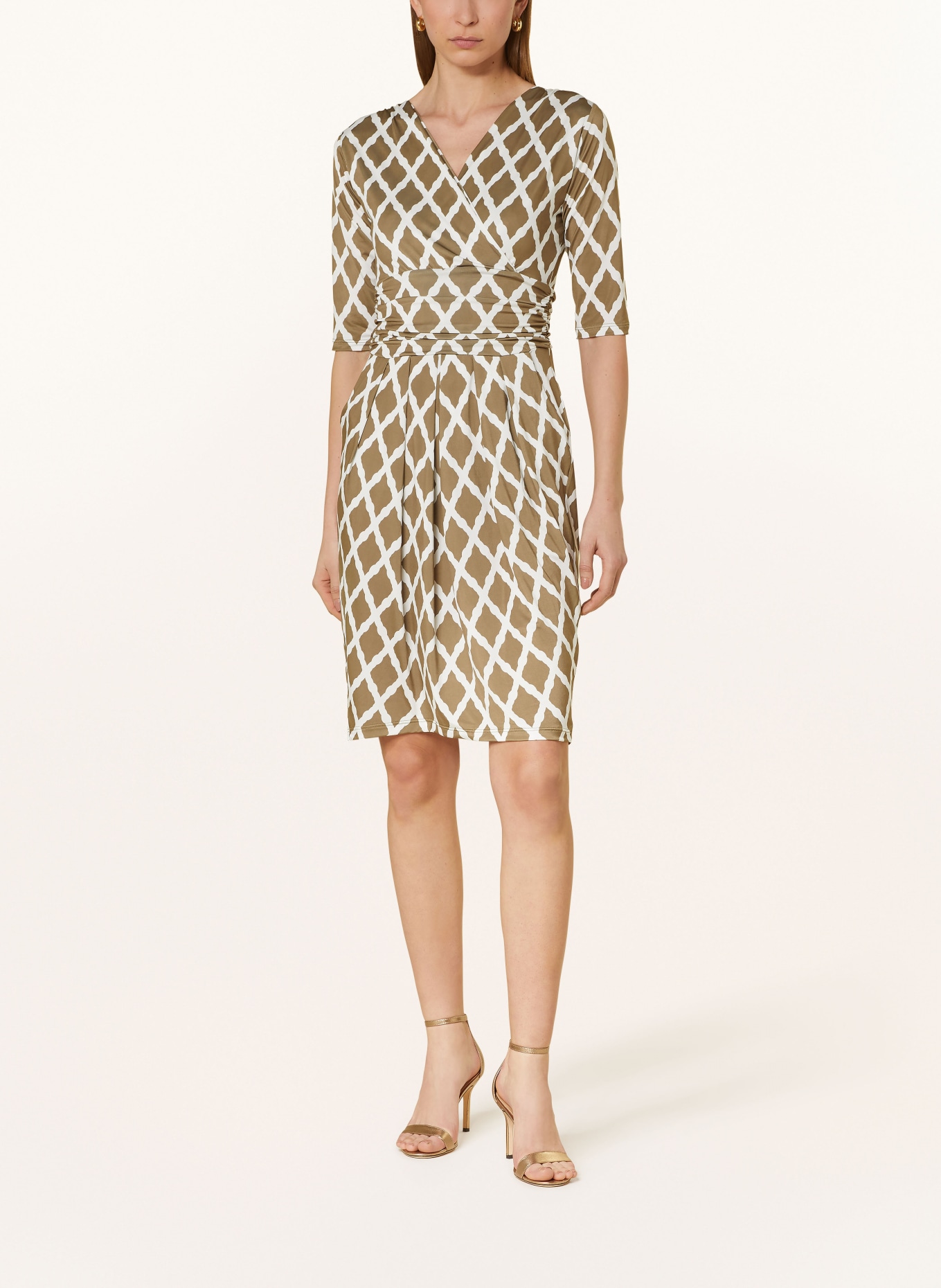 marivie Jersey dress I NEED MORE MONEY!, Color: crisscross fango (Image 2)