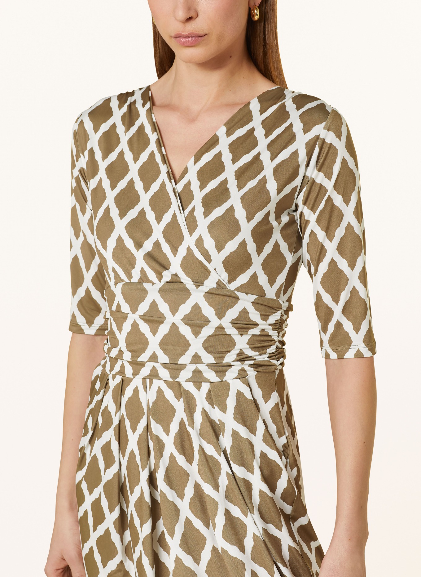 marivie Jersey dress I NEED MORE MONEY!, Color: crisscross fango (Image 4)
