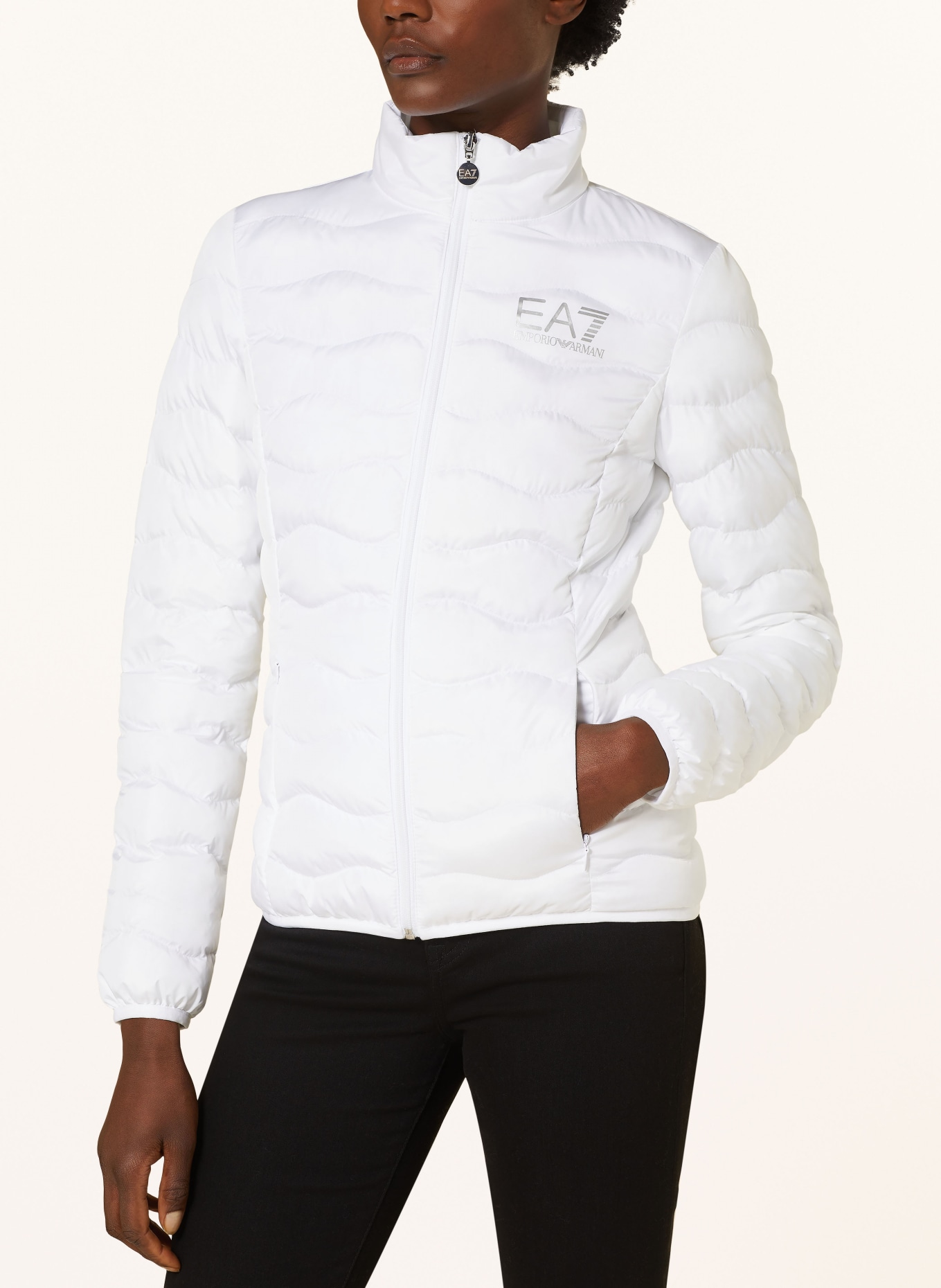 EA7 EMPORIO ARMANI Quilted jacket, Color: WHITE (Image 4)