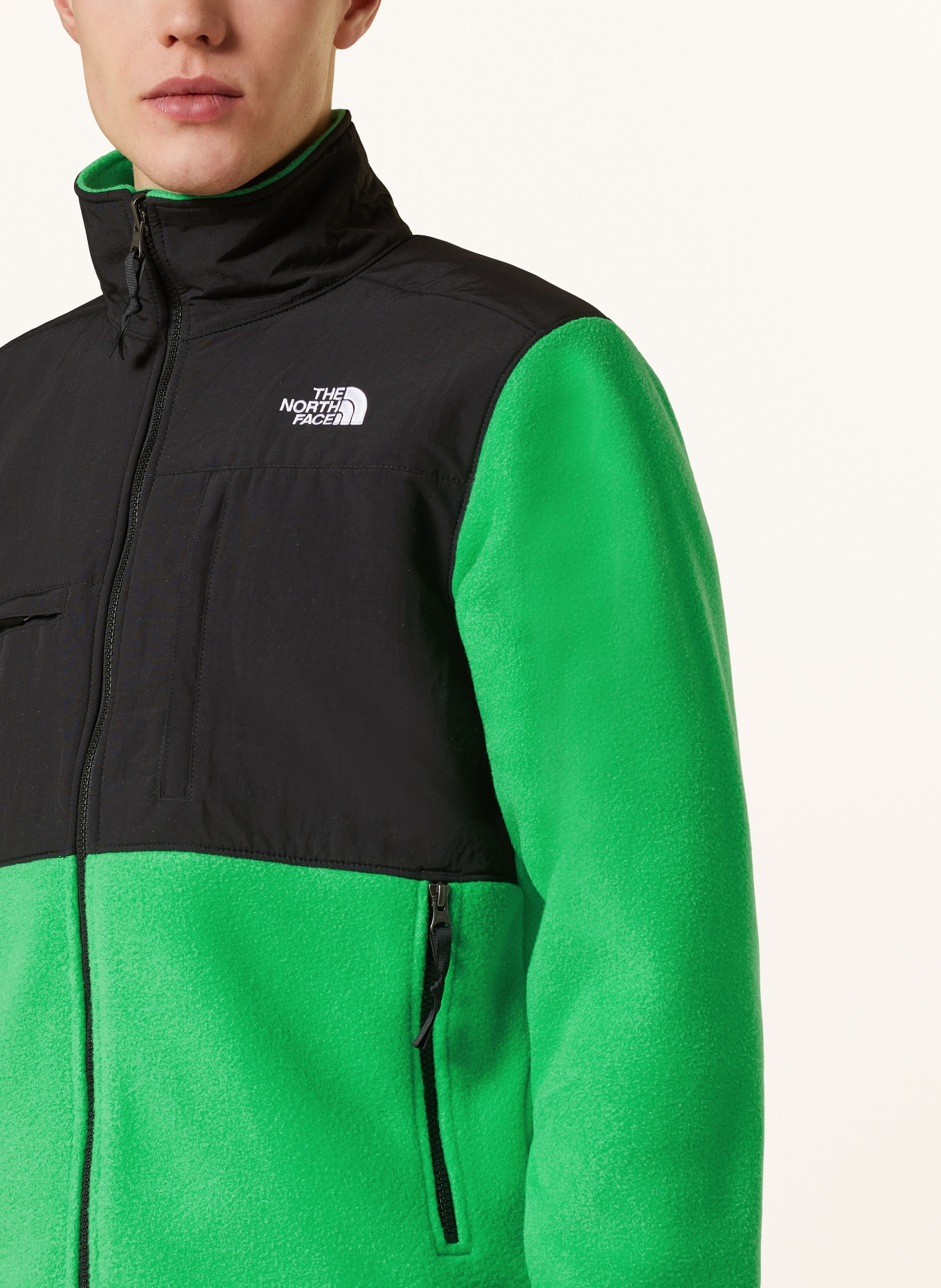 THE NORTH FACE Fleece jacket DENALI in mixed materials, Color: GREEN/ BLACK (Image 4)