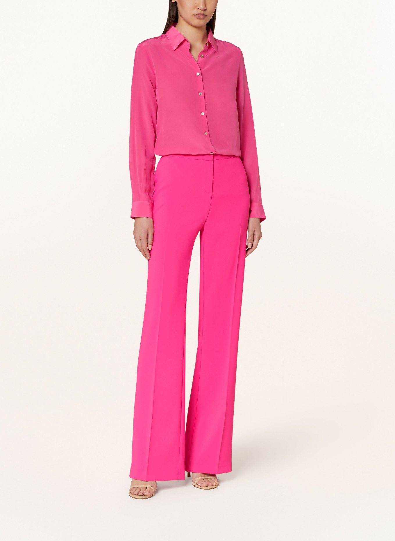 Sophie Shirt blouse MAGETTA in silk, Color: PINK (Image 2)