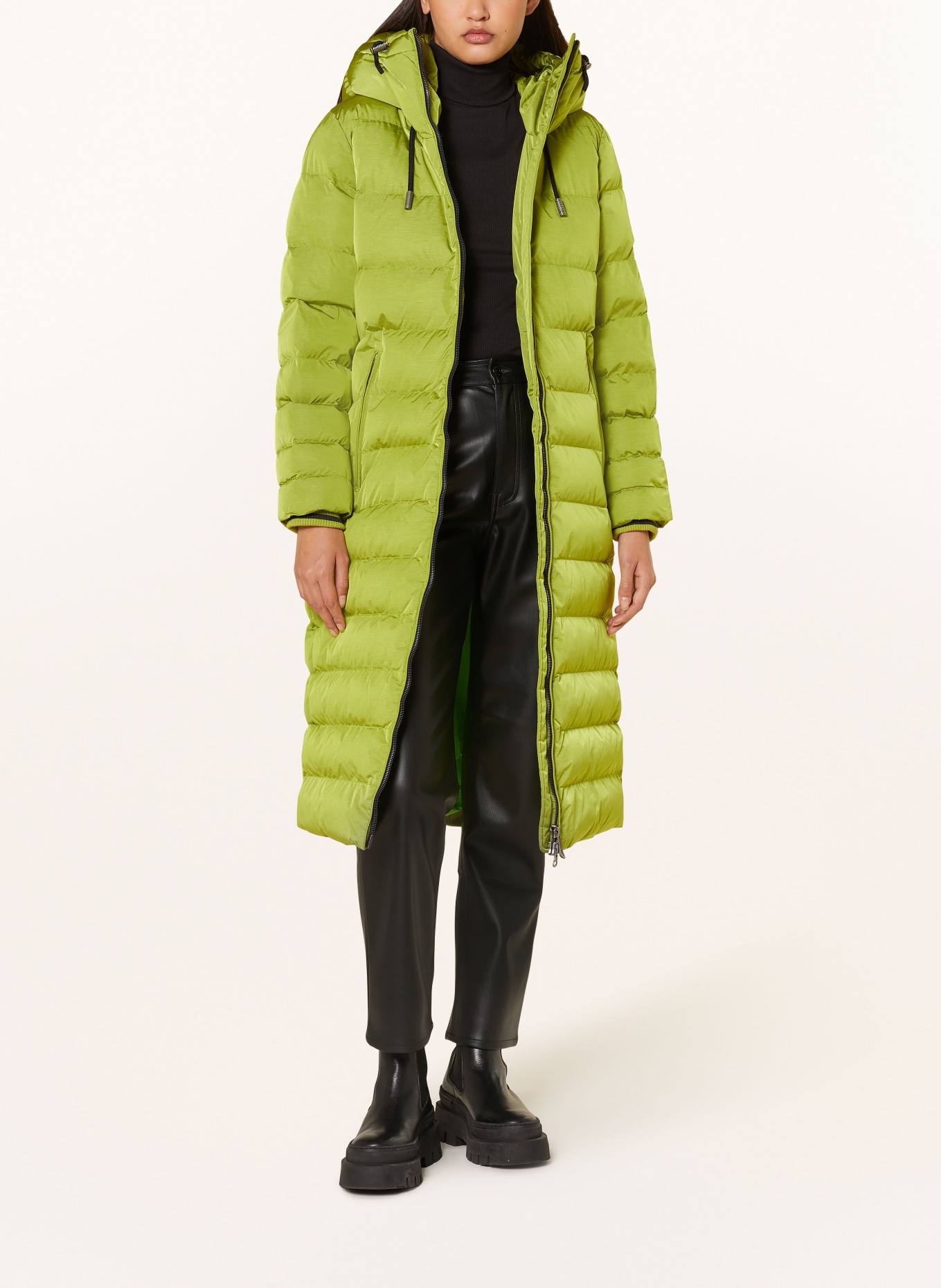 WELLENSTEYN Płaszcz pikowany CORDOBA LONG , Kolor: JASNOZIELONY (Obrazek 2)