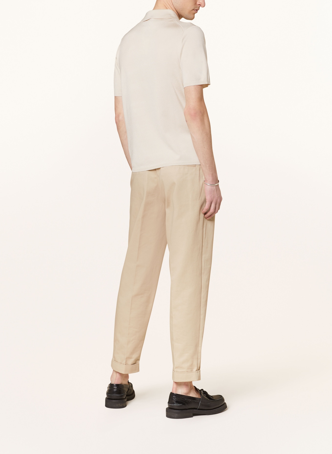 SANDRO Strick-Poloshirt, Farbe: CREME (Bild 3)