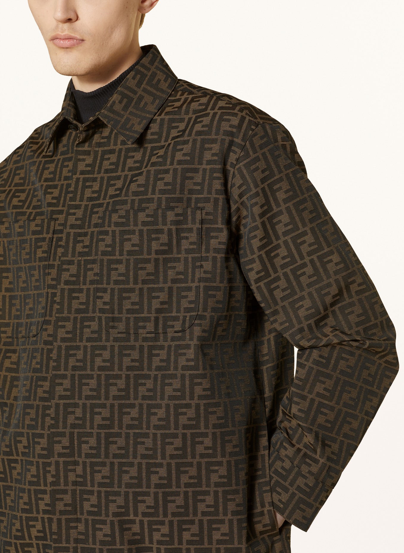 FENDI Overshirt , Color: DARK BROWN (Image 4)