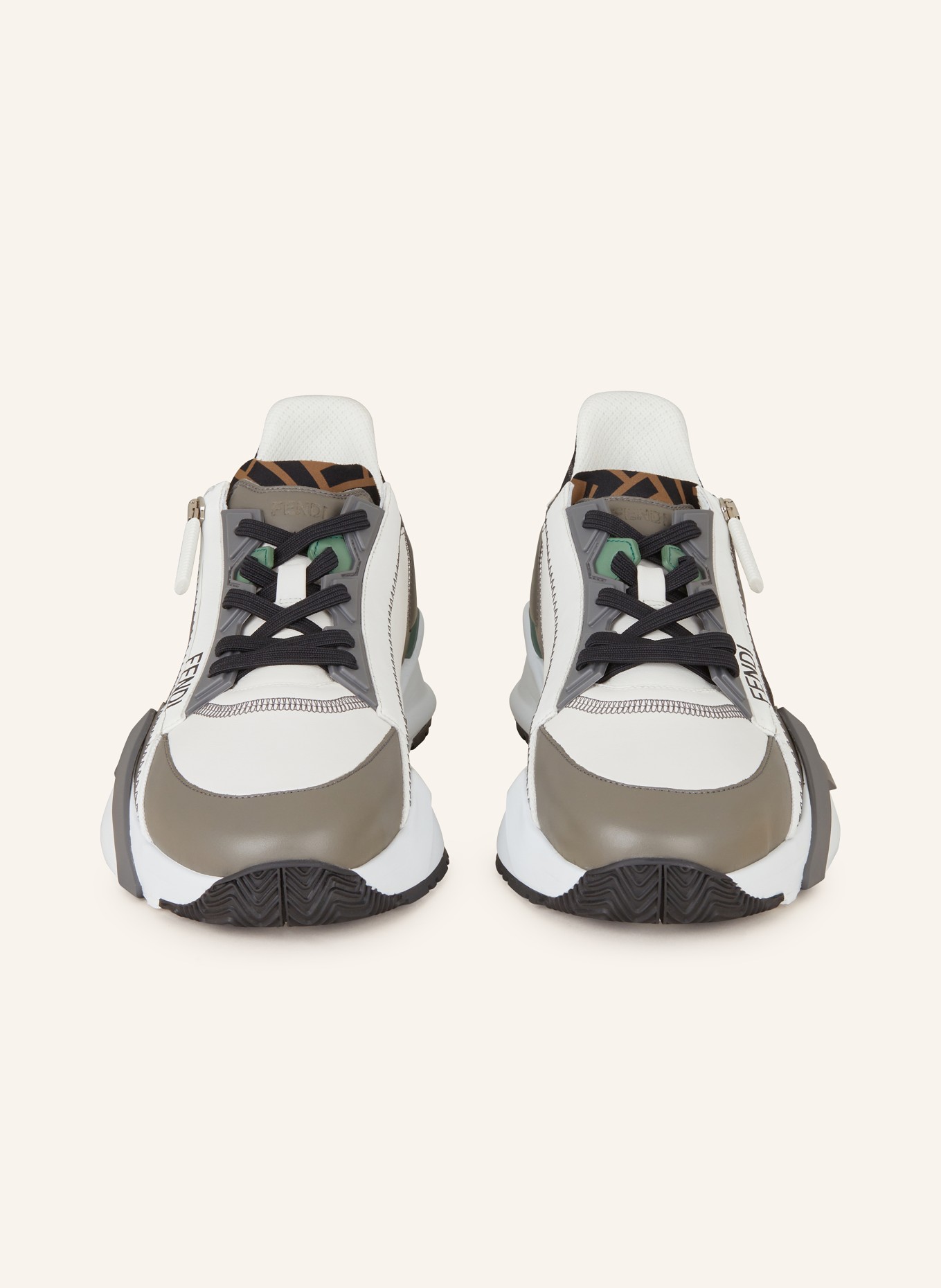 FENDI Slip-on sneakers FLOW, Color: WHITE/ BLACK (Image 3)