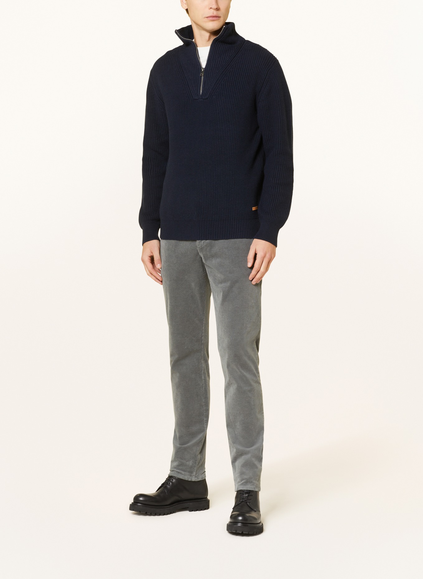ALBERTO Corduroy-chino STEVE tapered fit, Color: GRAY (Image 2)