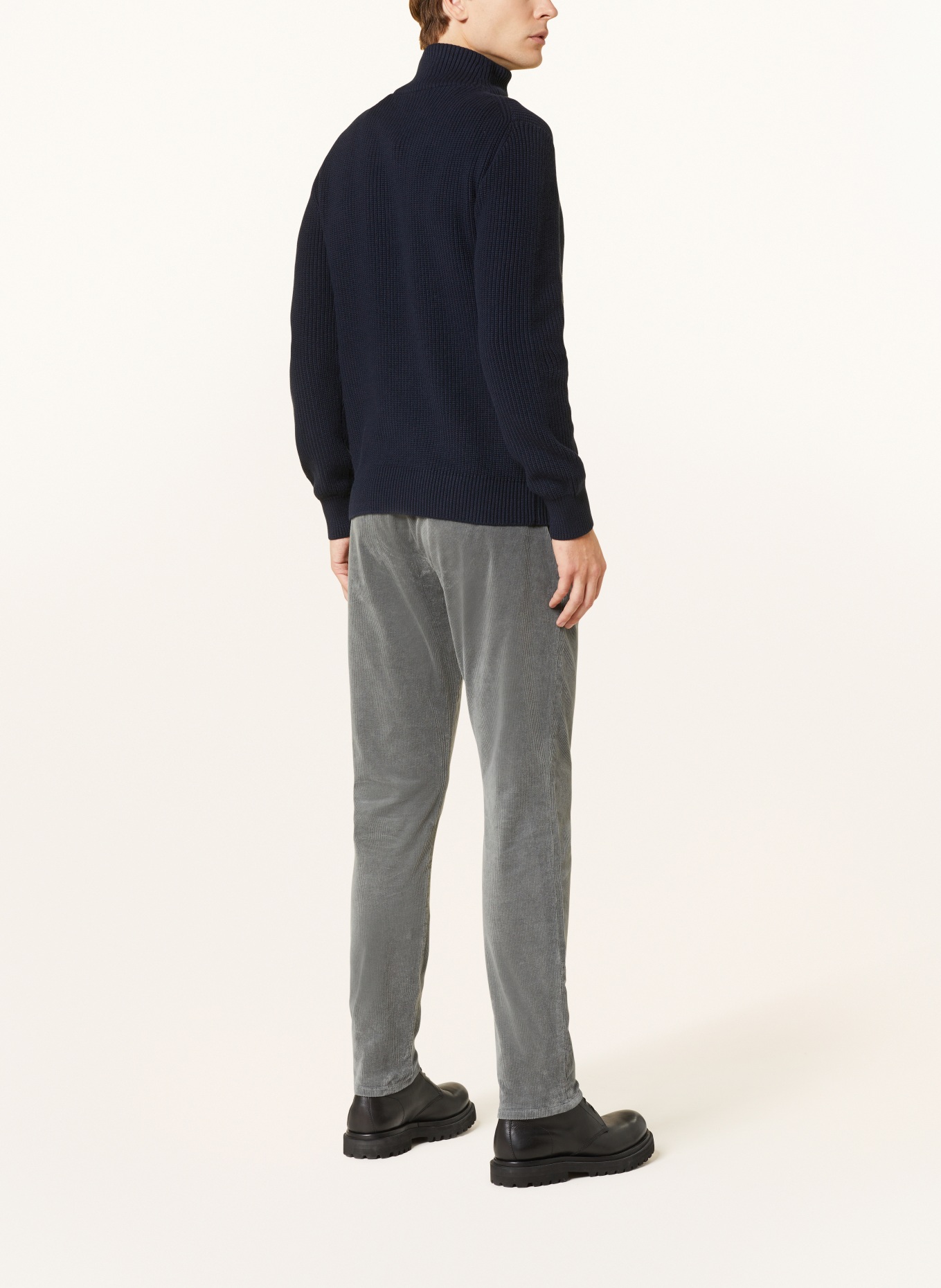 ALBERTO Corduroy-chino STEVE tapered fit, Color: GRAY (Image 3)