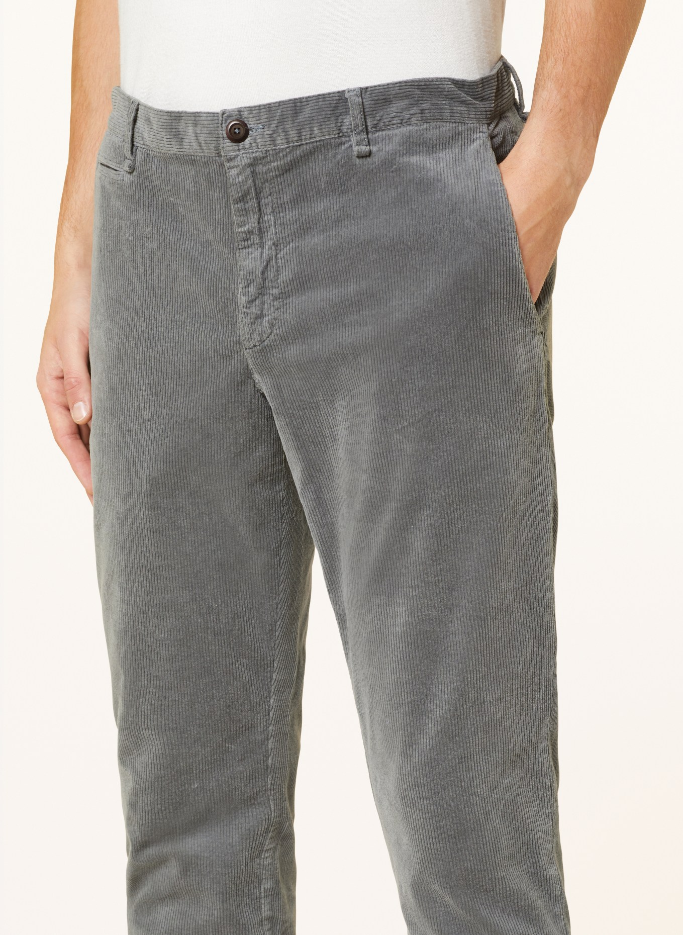 ALBERTO Corduroy-chino STEVE tapered fit, Color: GRAY (Image 5)