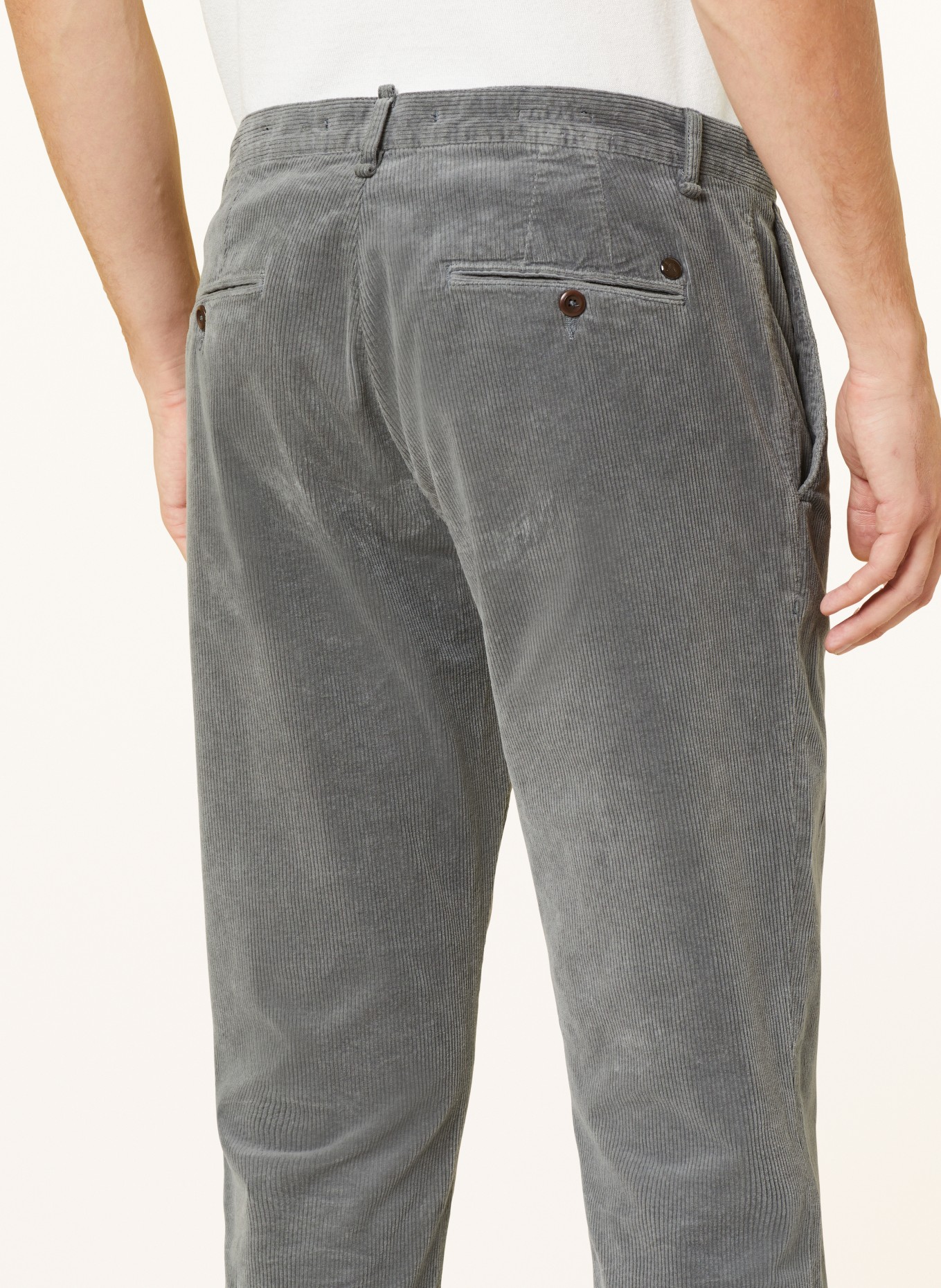 ALBERTO Corduroy-chino STEVE tapered fit, Color: GRAY (Image 6)