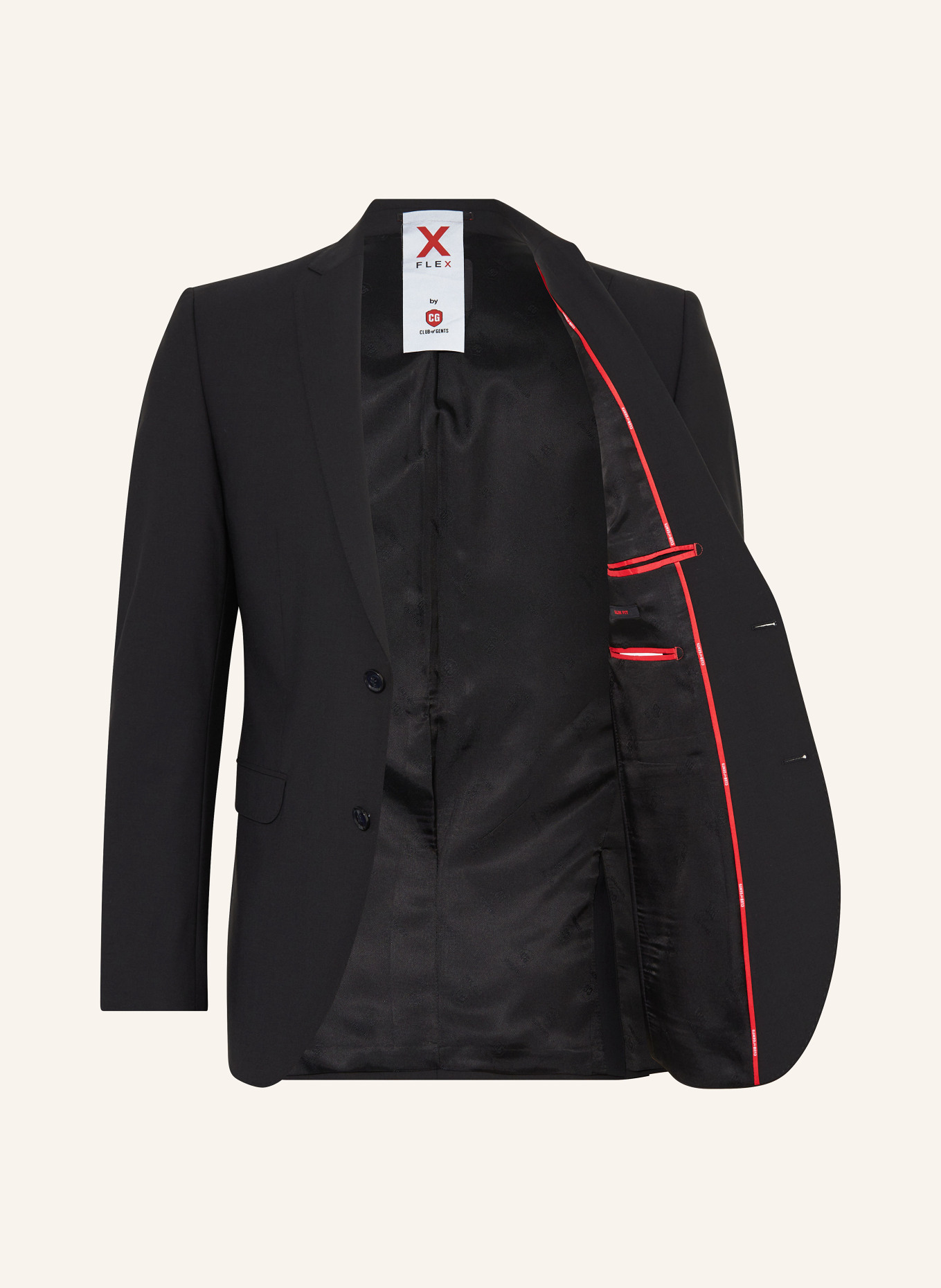 CG - CLUB of GENTS Suit jacket CADEN slim fit , Color: 90 SCHWARZ (Image 4)