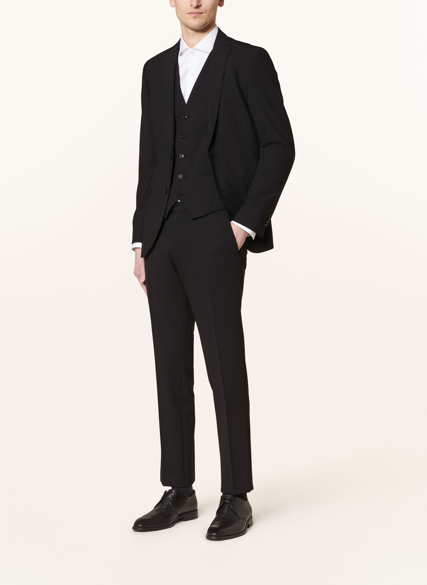 CG - CLUB of GENTS Suit trousers CEDRIC slim fit, Color: 90 SCHWARZ (Image 2)