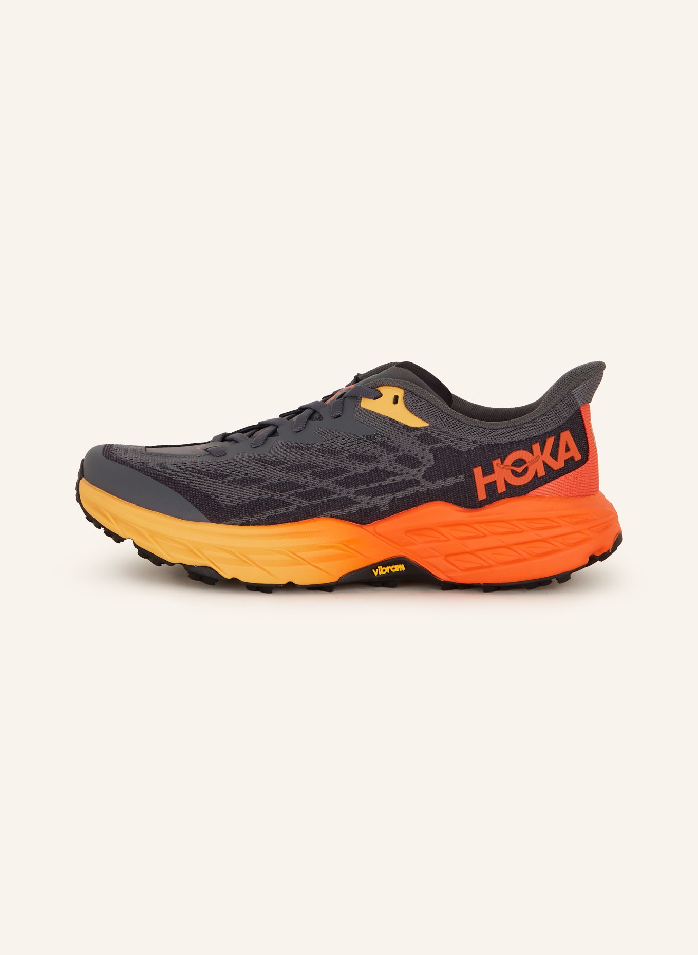HOKA Running shoes SPEEDGOAT 5, Color: GRAY/ ORANGE (Image 4)