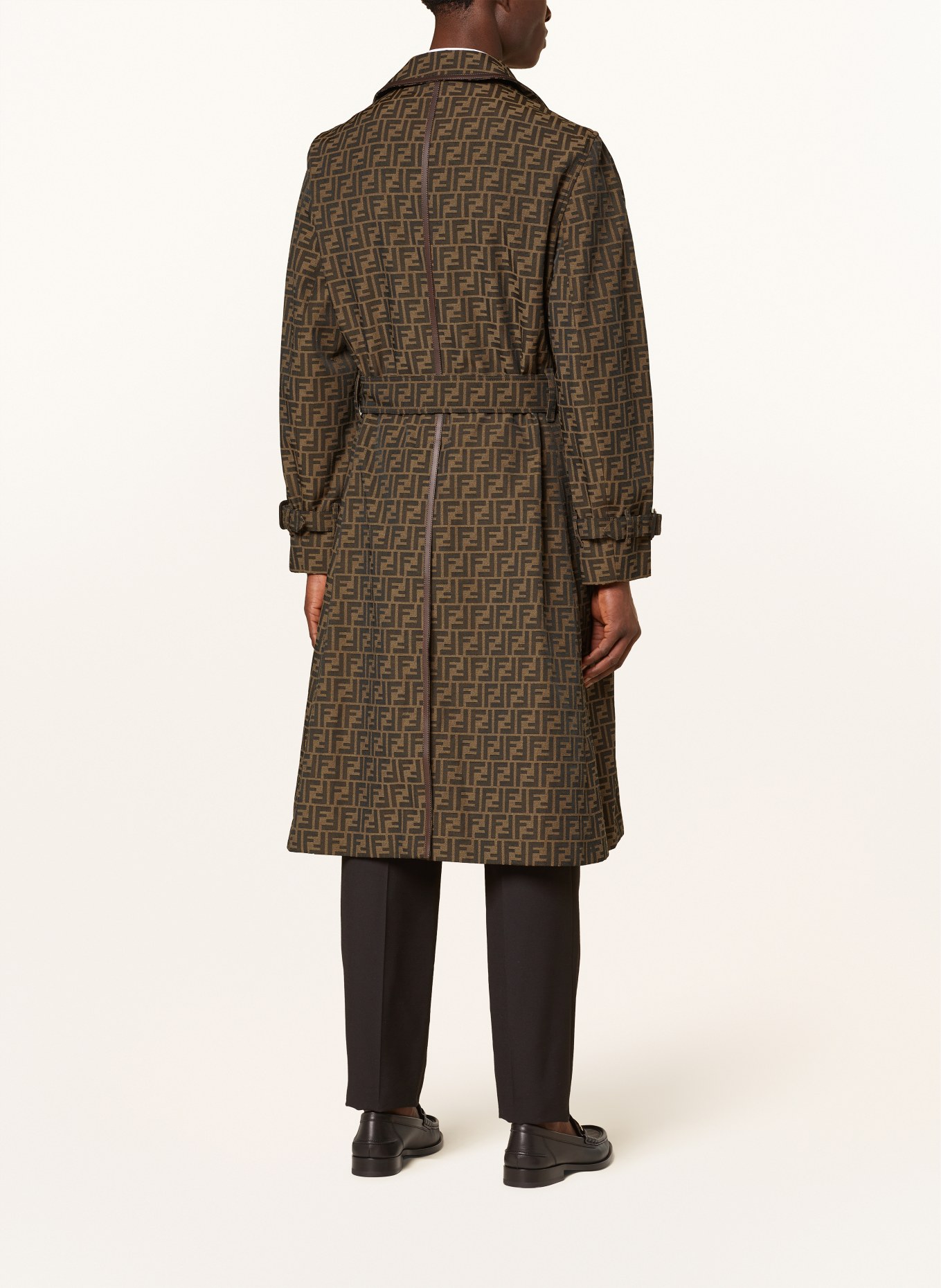 FENDI Trench coat, Color: DARK BROWN (Image 3)