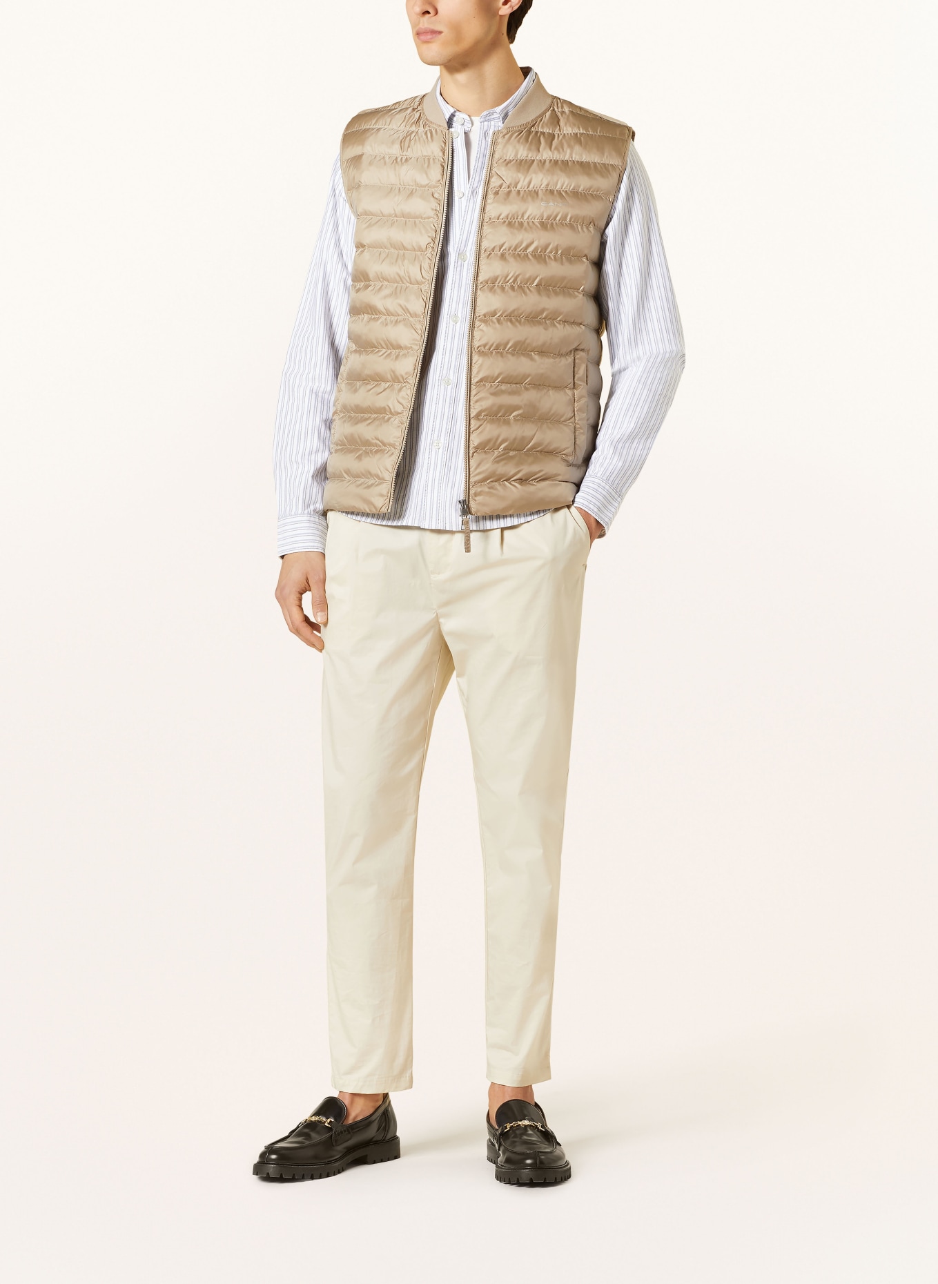 GANT Quilted vest, Color: BEIGE (Image 2)