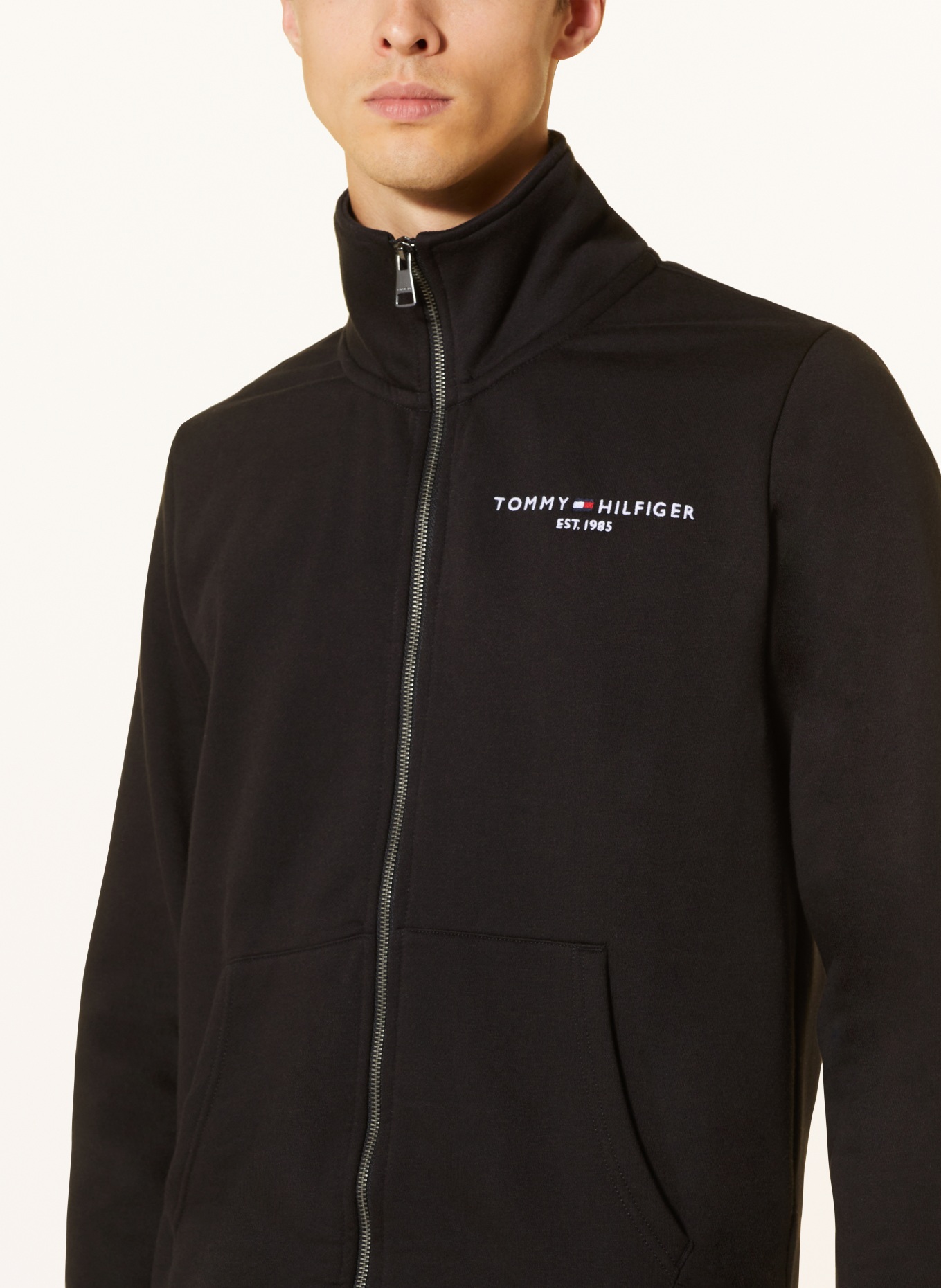 TOMMY HILFIGER Sweat jacket, Color: BLACK (Image 4)