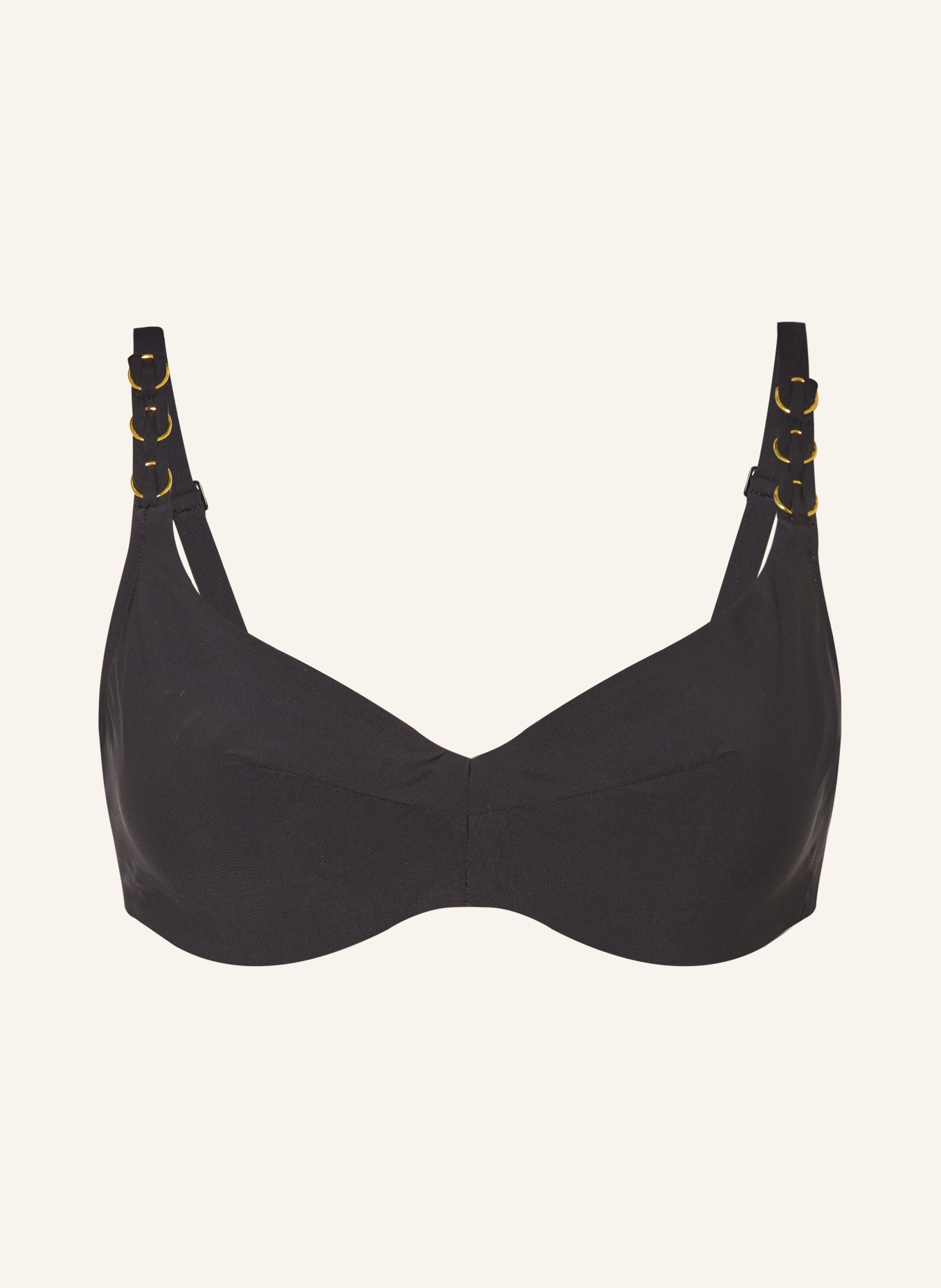 CHANTELLE Underwired bikini top EMBLEM, Color: BLACK (Image 1)