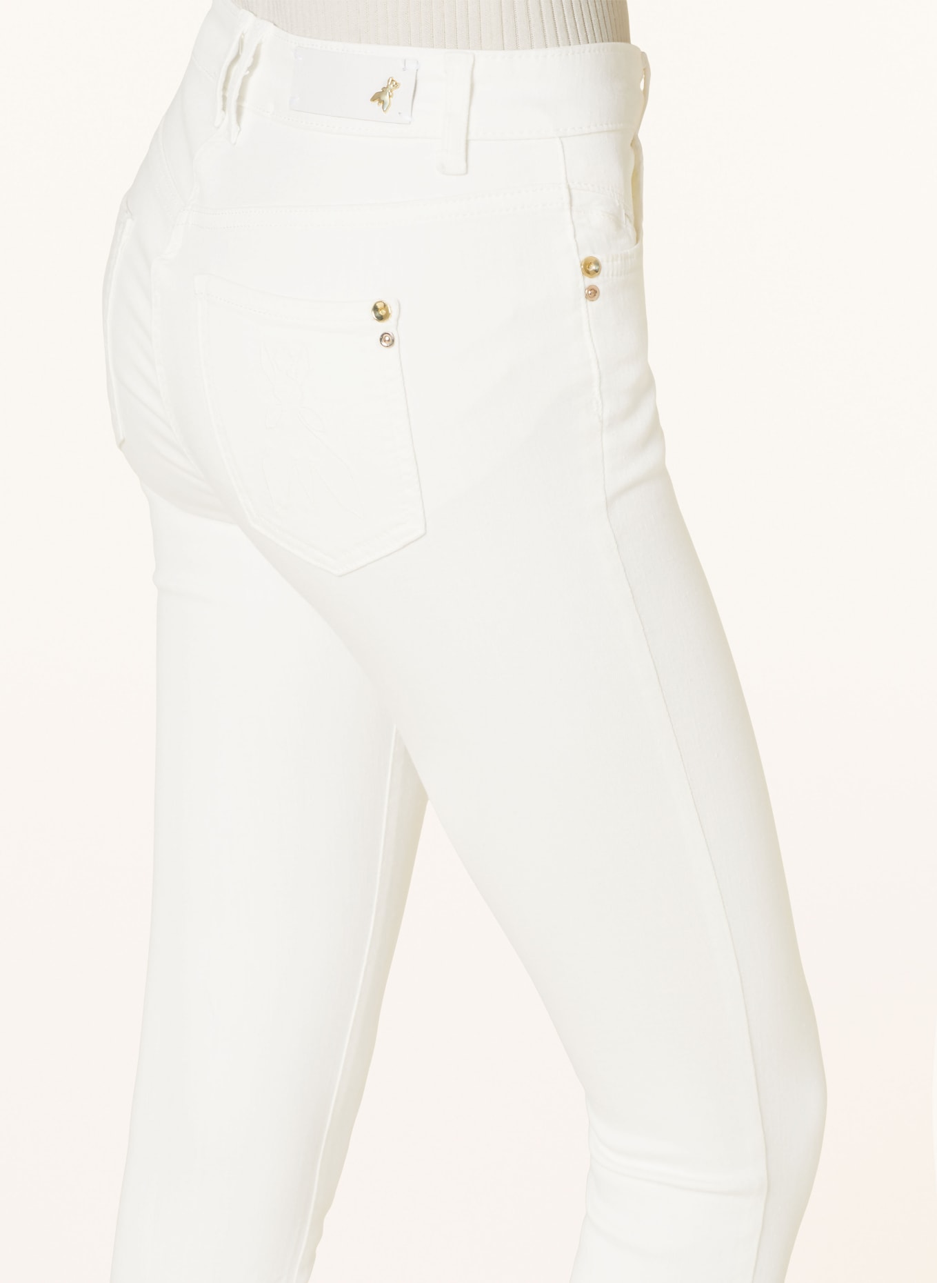 PATRIZIA PEPE 7/8 trousers, Color: WHITE (Image 5)