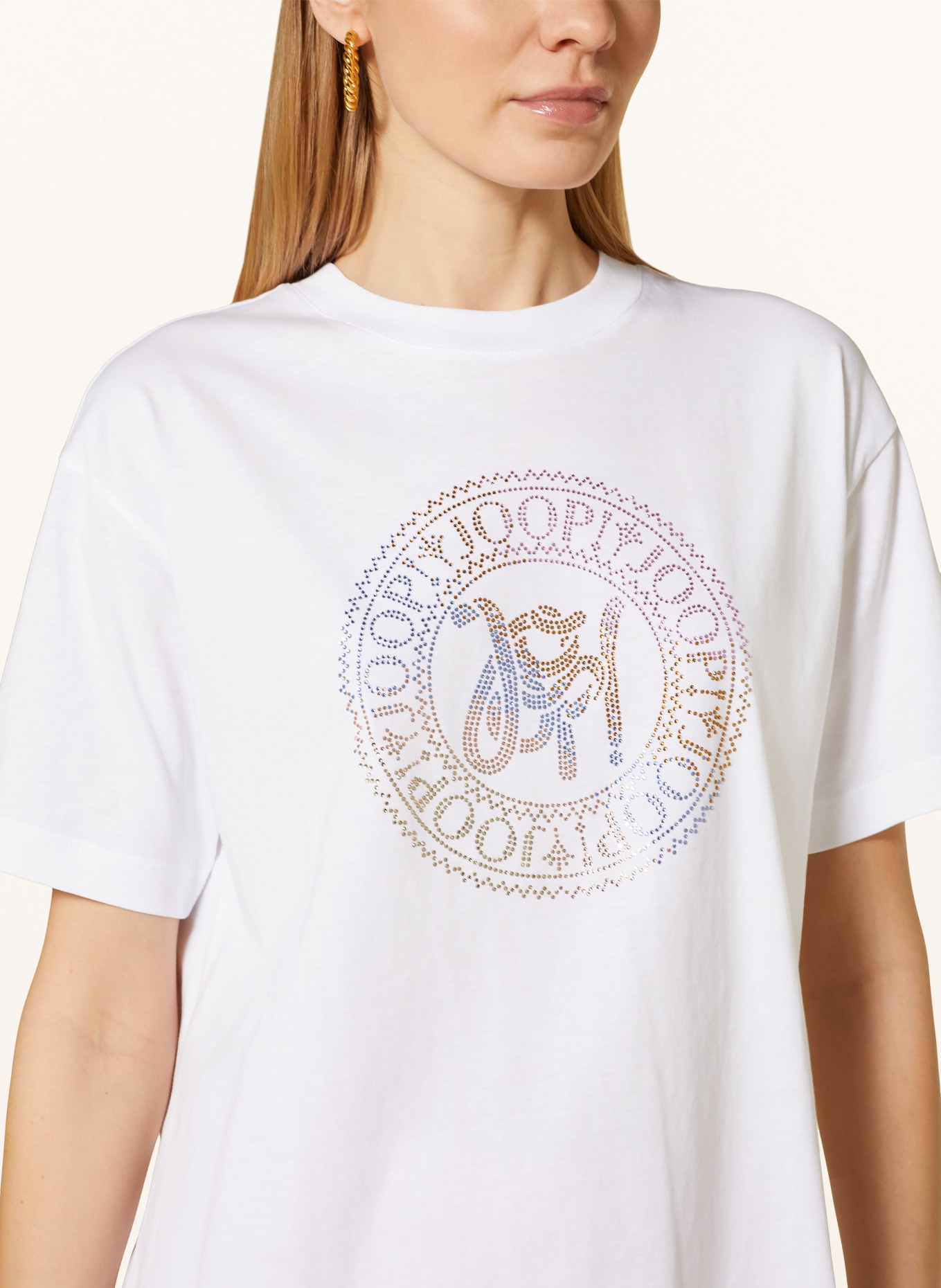 JOOP! T-Shirt mit Pailletten, Farbe: WEISS (Bild 4)