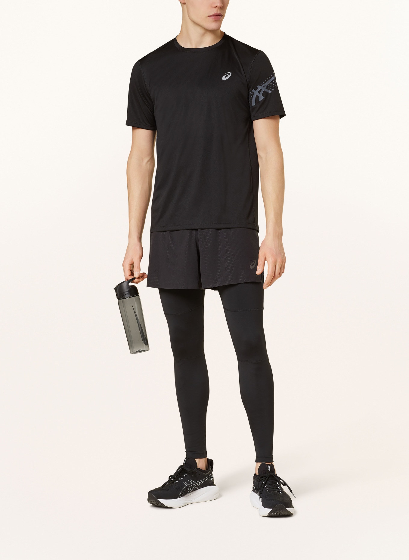 ASICS Running shirt ICON, Color: BLACK (Image 2)