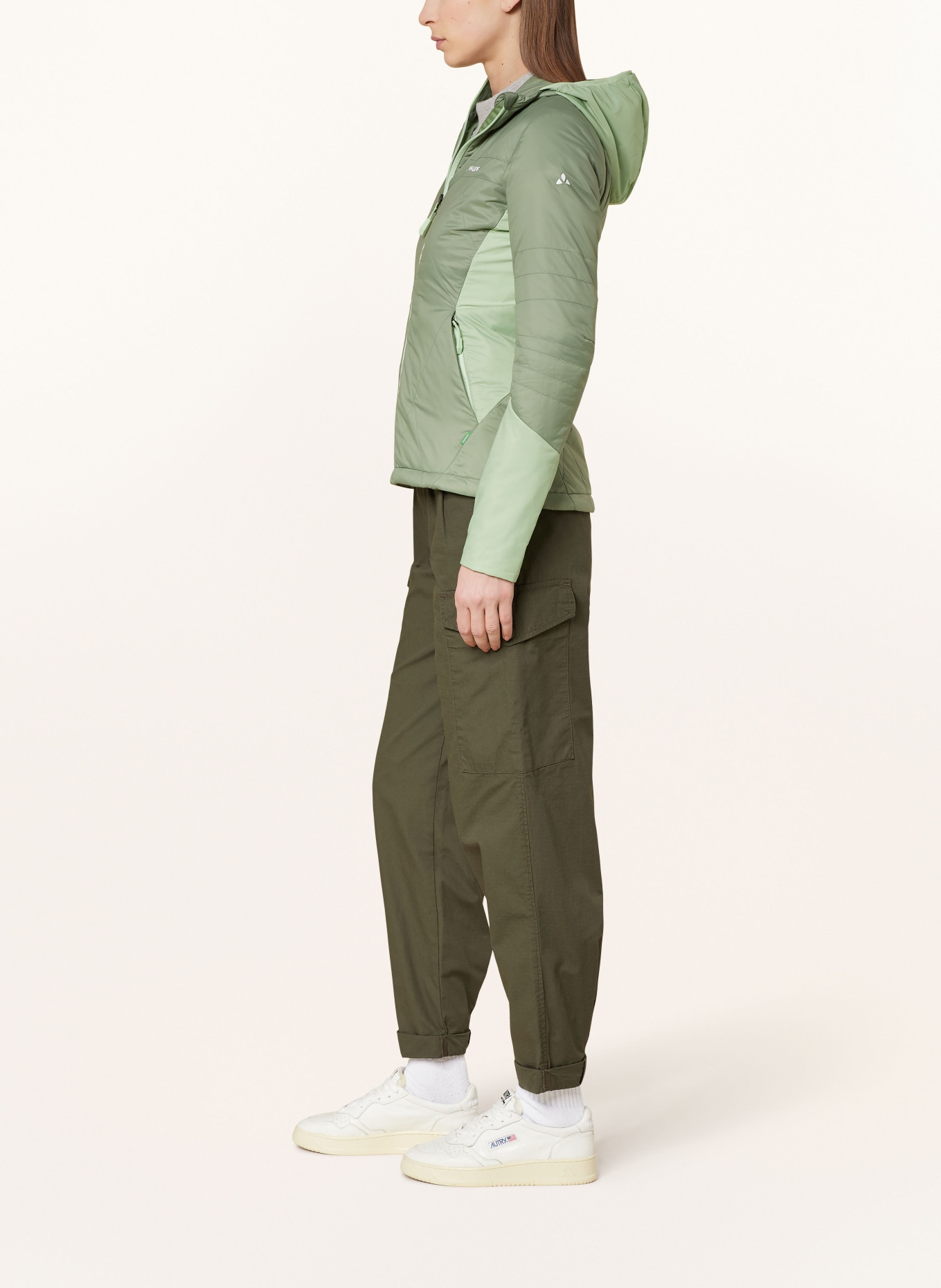 VAUDE Quilted jacket FRENEY V, Color: GREEN/ LIGHT GREEN (Image 4)