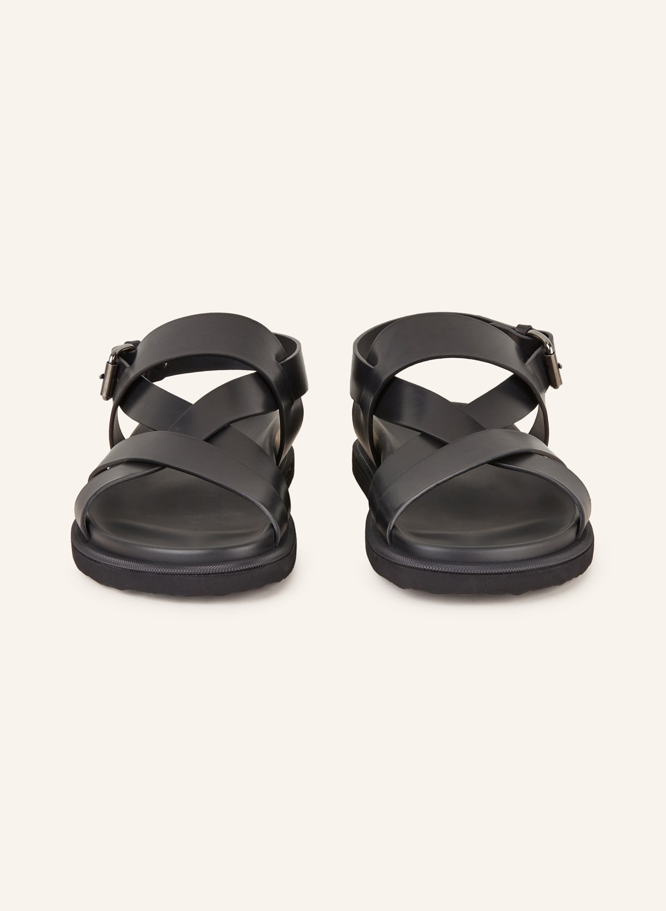 Officine Creative Charrat crossover-strap leather sandals - Brown