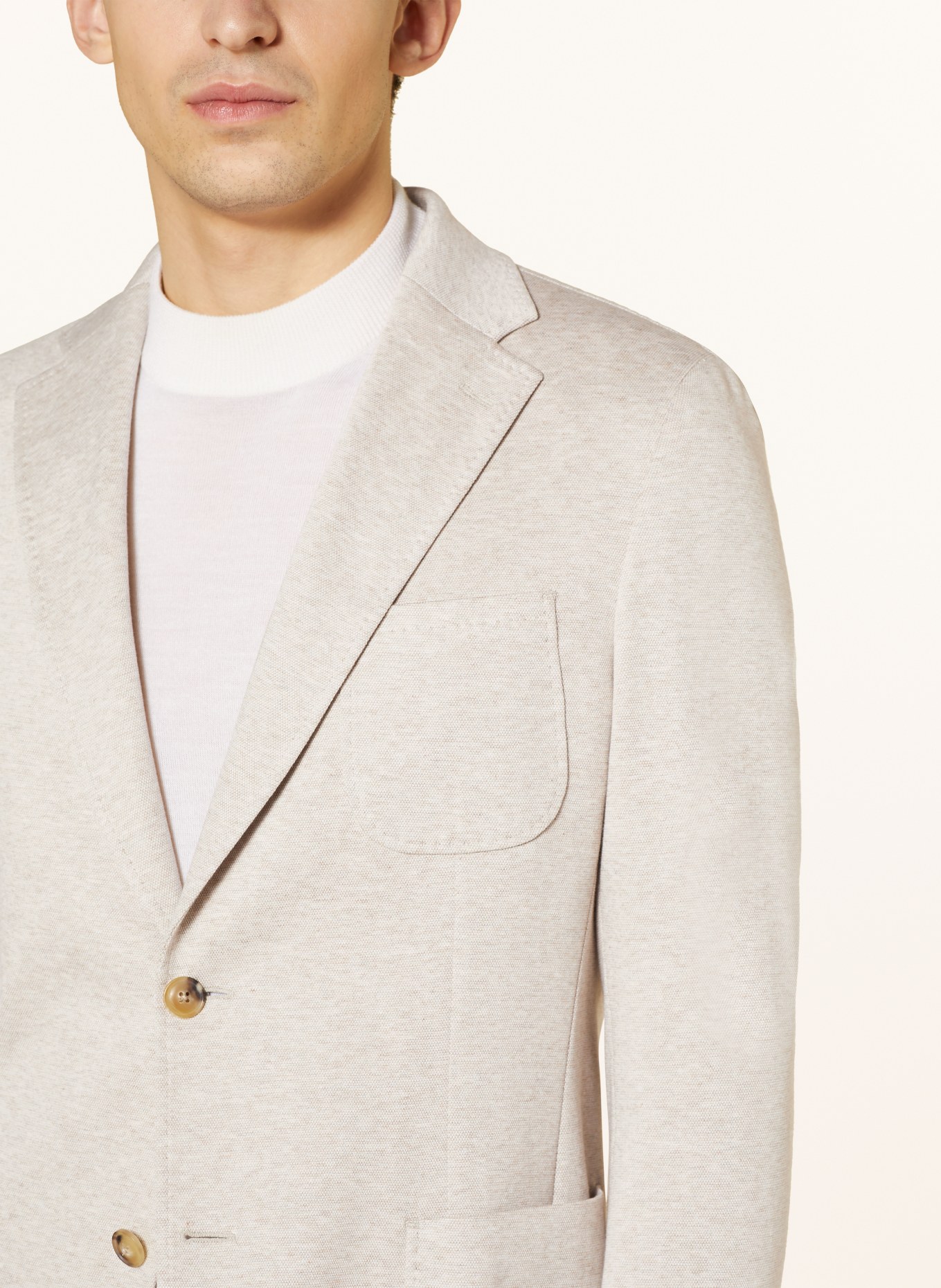 windsor. Jersey jacket shaped fit, Color: BEIGE (Image 5)
