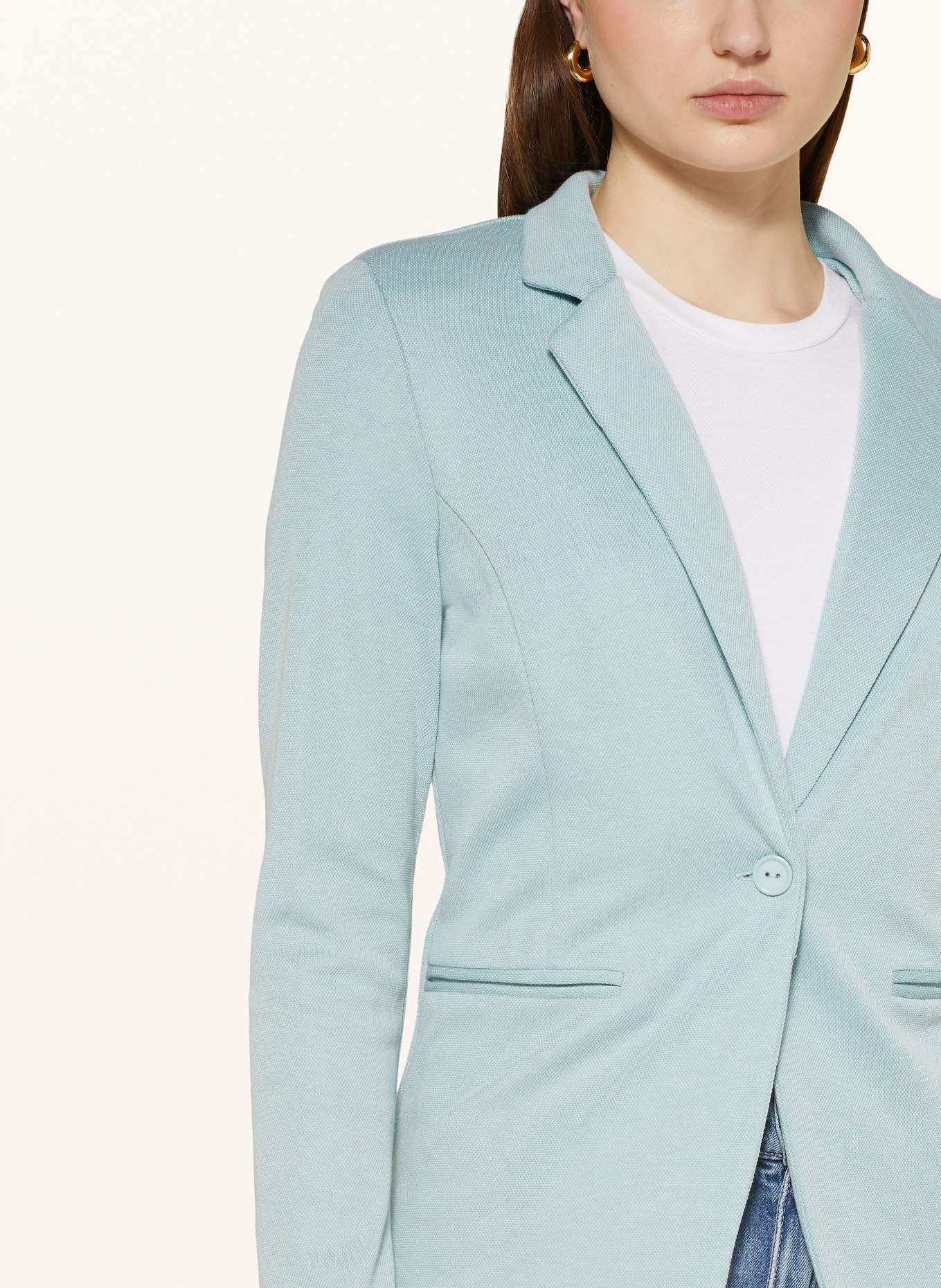 ICHI Piqué blazer IHKATE , Color: LIGHT BLUE (Image 4)