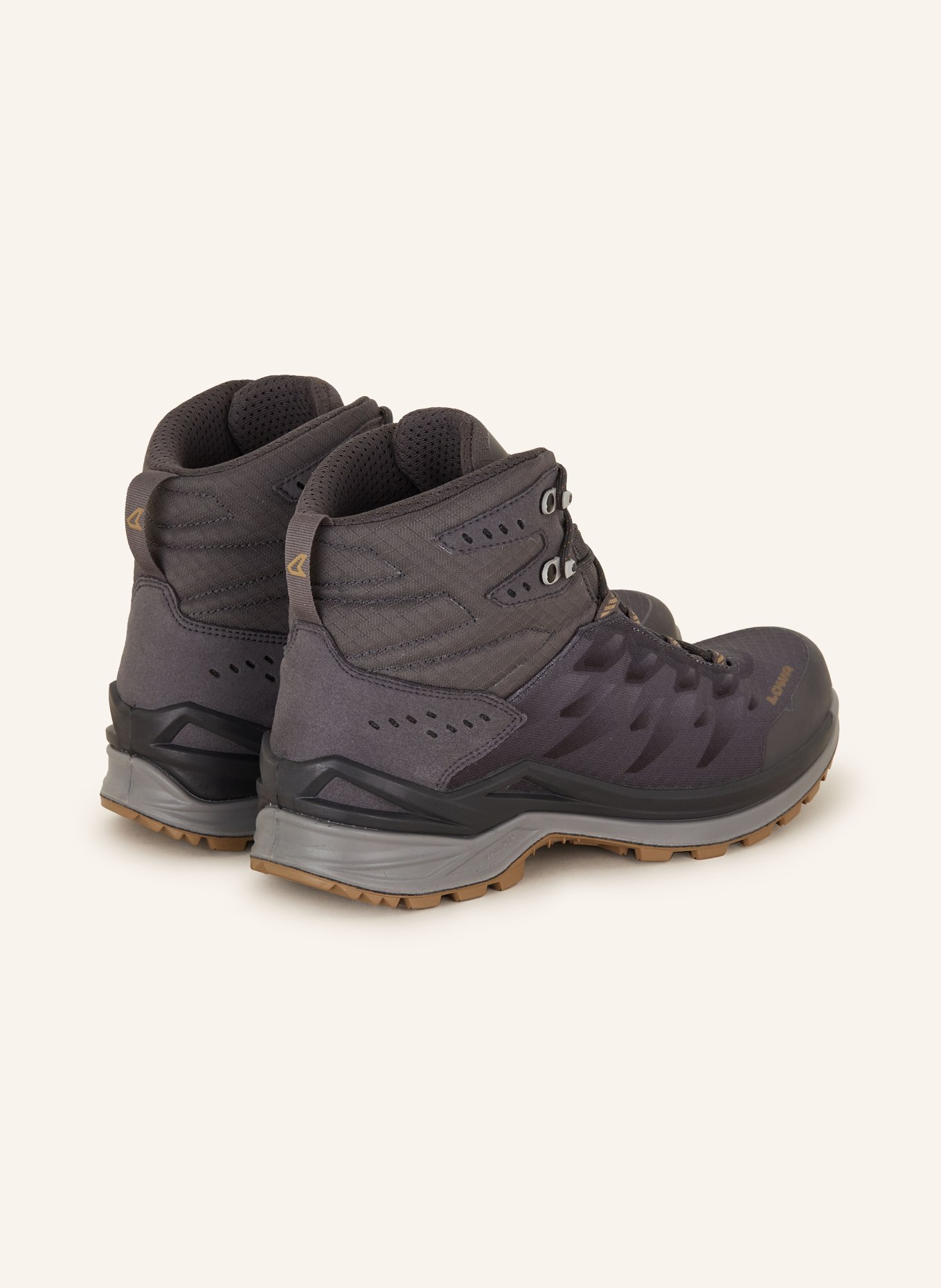 LOWA Trekking shoes FERROX GTX MID, Color: DARK GRAY/ TEAL (Image 2)