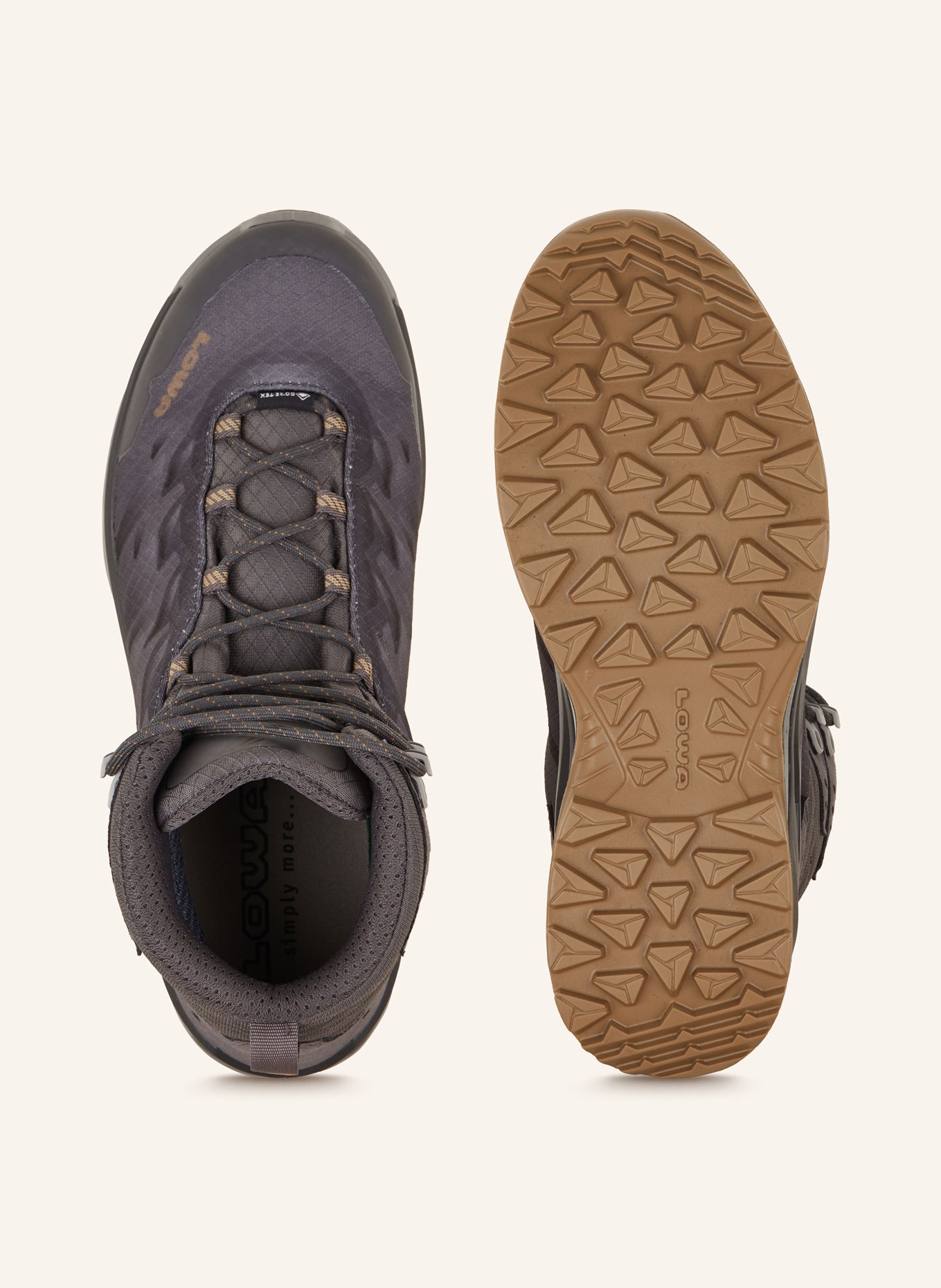 LOWA Trekking shoes FERROX GTX MID, Color: DARK GRAY/ TEAL (Image 5)