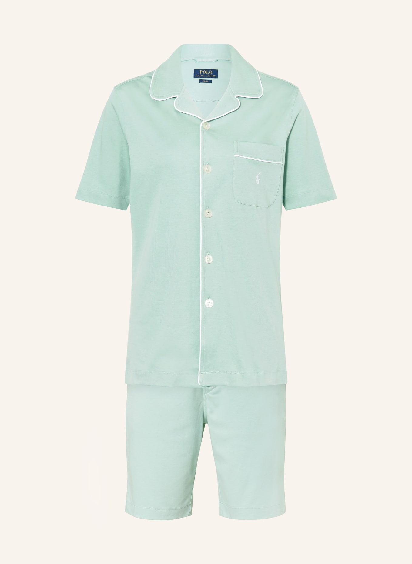 POLO RALPH LAUREN Shorty-Schlafanzug, Farbe: MINT (Bild 1)