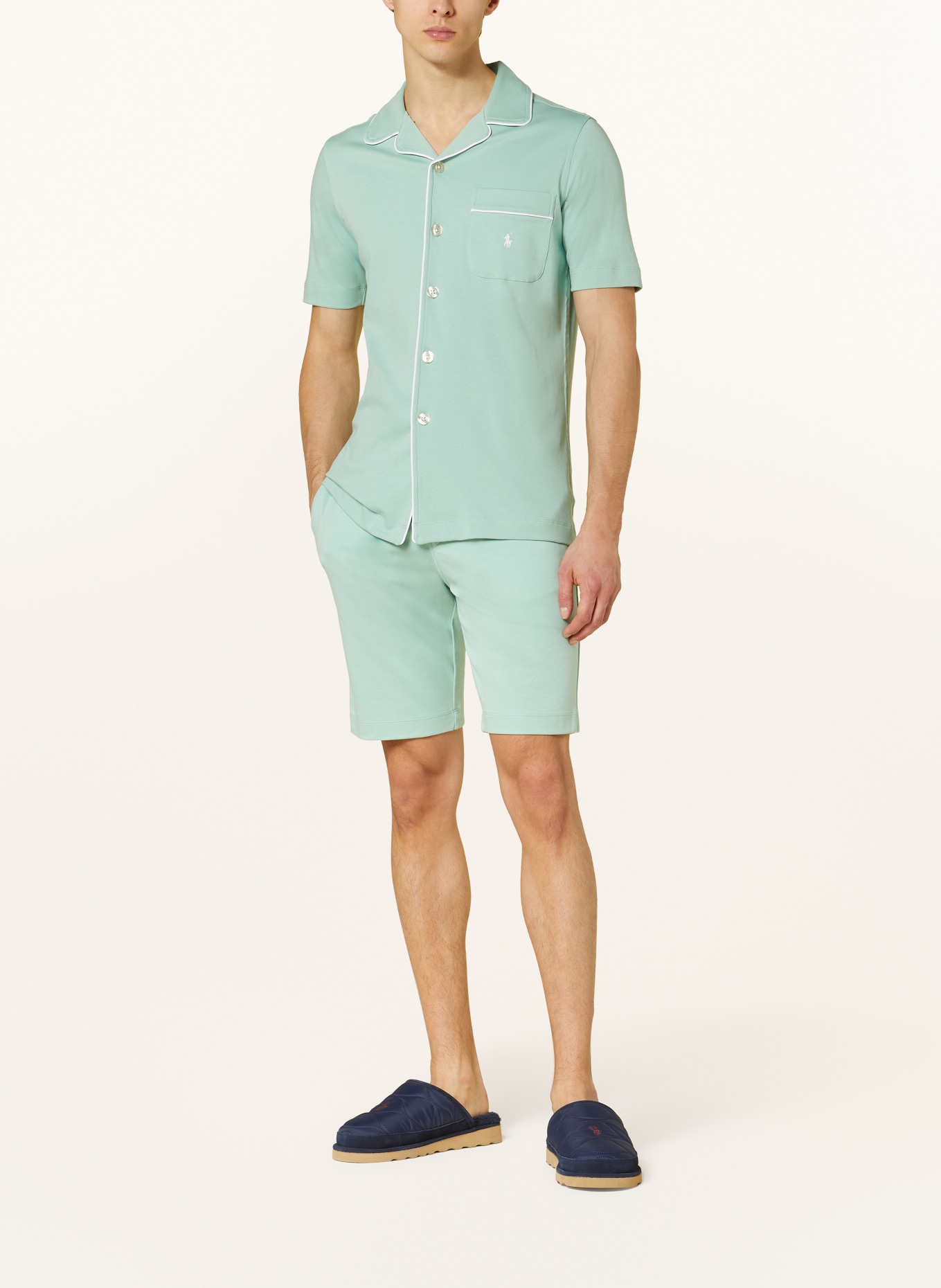 POLO RALPH LAUREN Shorty-Schlafanzug, Farbe: MINT (Bild 2)