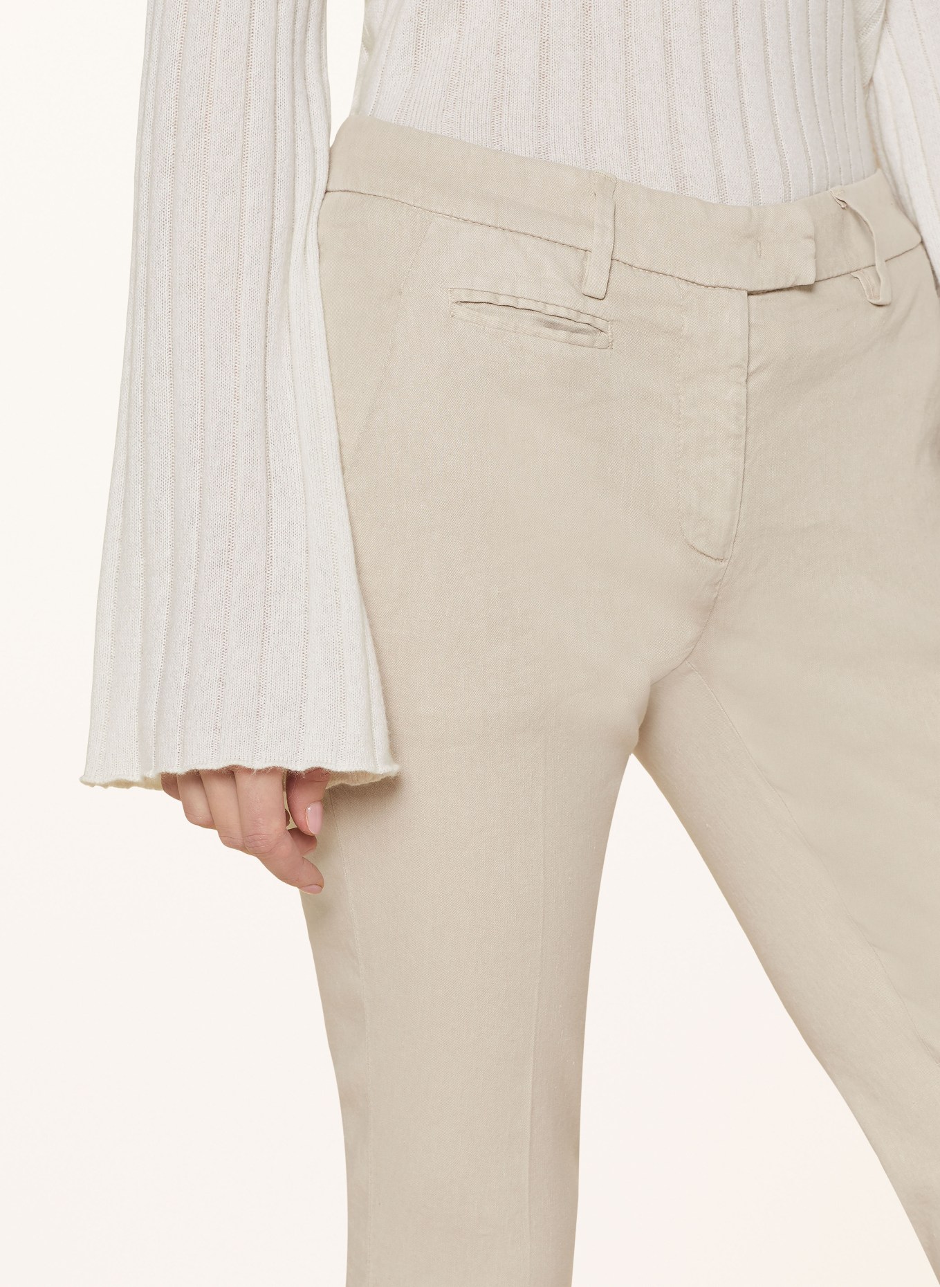 Dondup Trousers PERFECT-SLIM, Color: LIGHT BROWN (Image 5)