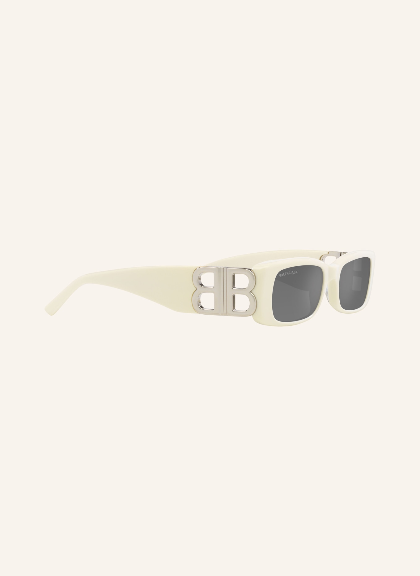 BALENCIAGA Okulary przeciwsłoneczne BB0096S: 4800V1 – BIAŁY/ SZARY