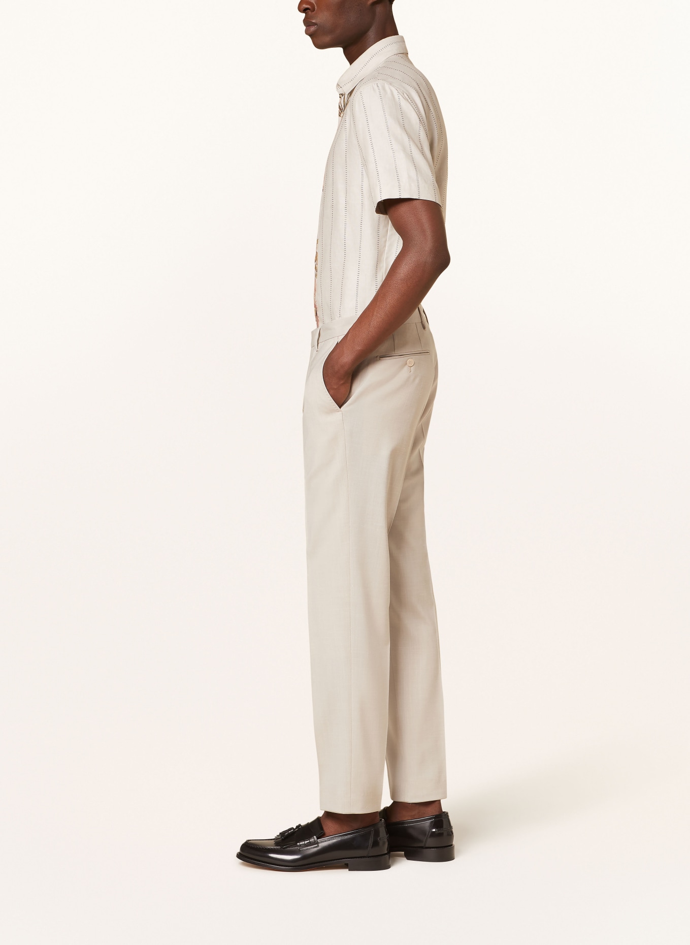 BALDESSARINI Suit trousers extra slim fit, Color: 8520 Irish Cream Melange (Image 5)