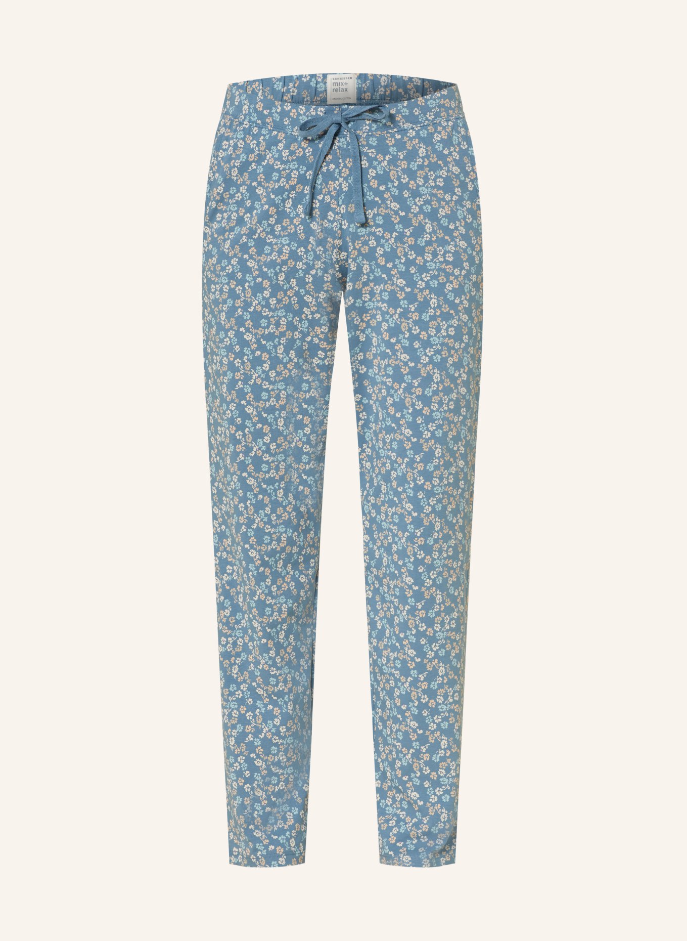 SCHIESSER Spodnie od piżamy MIX+RELAX, Kolor: SZARONIEBIESKI (Obrazek 1)