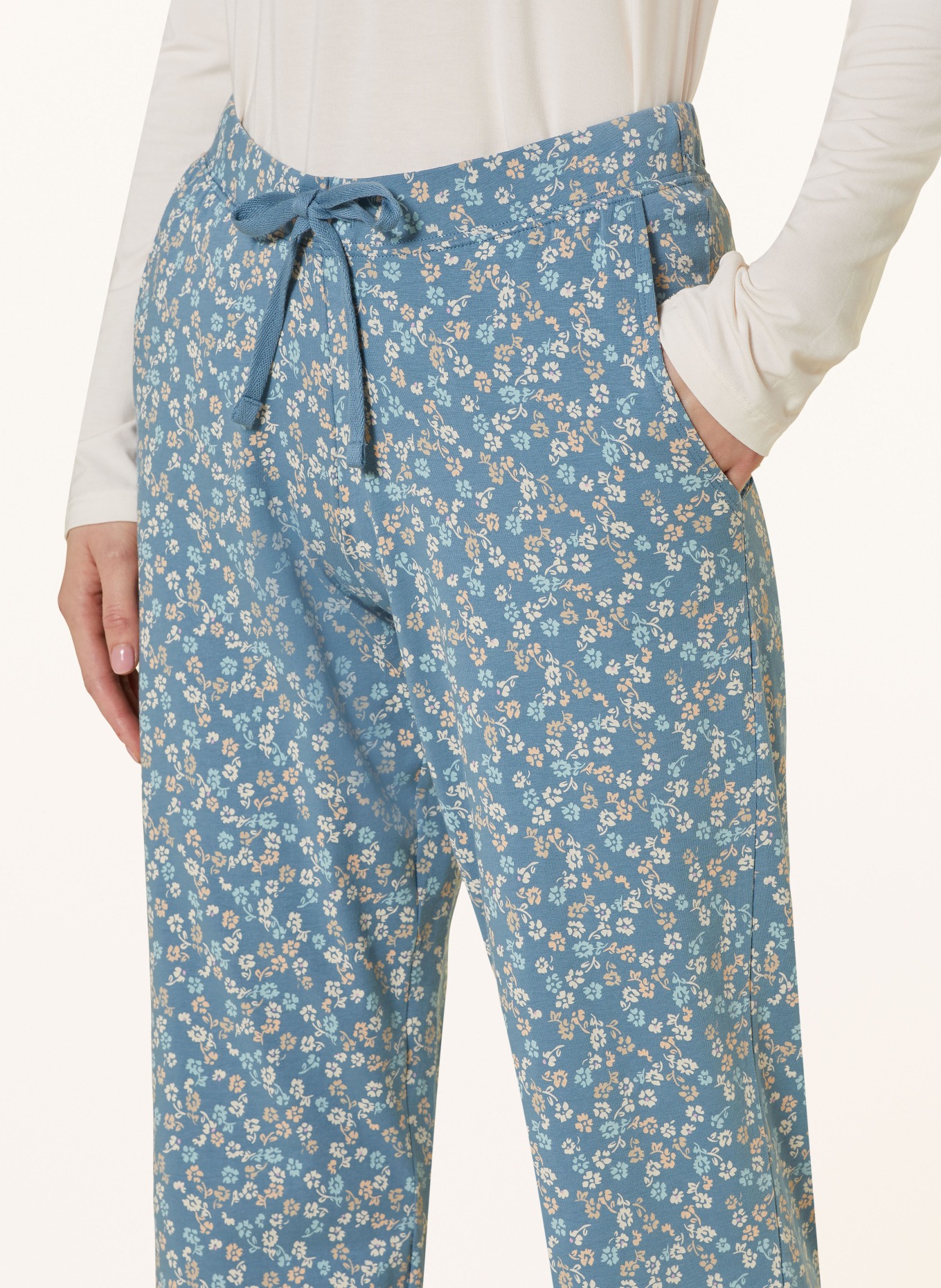SCHIESSER Spodnie od piżamy MIX+RELAX, Kolor: SZARONIEBIESKI (Obrazek 5)
