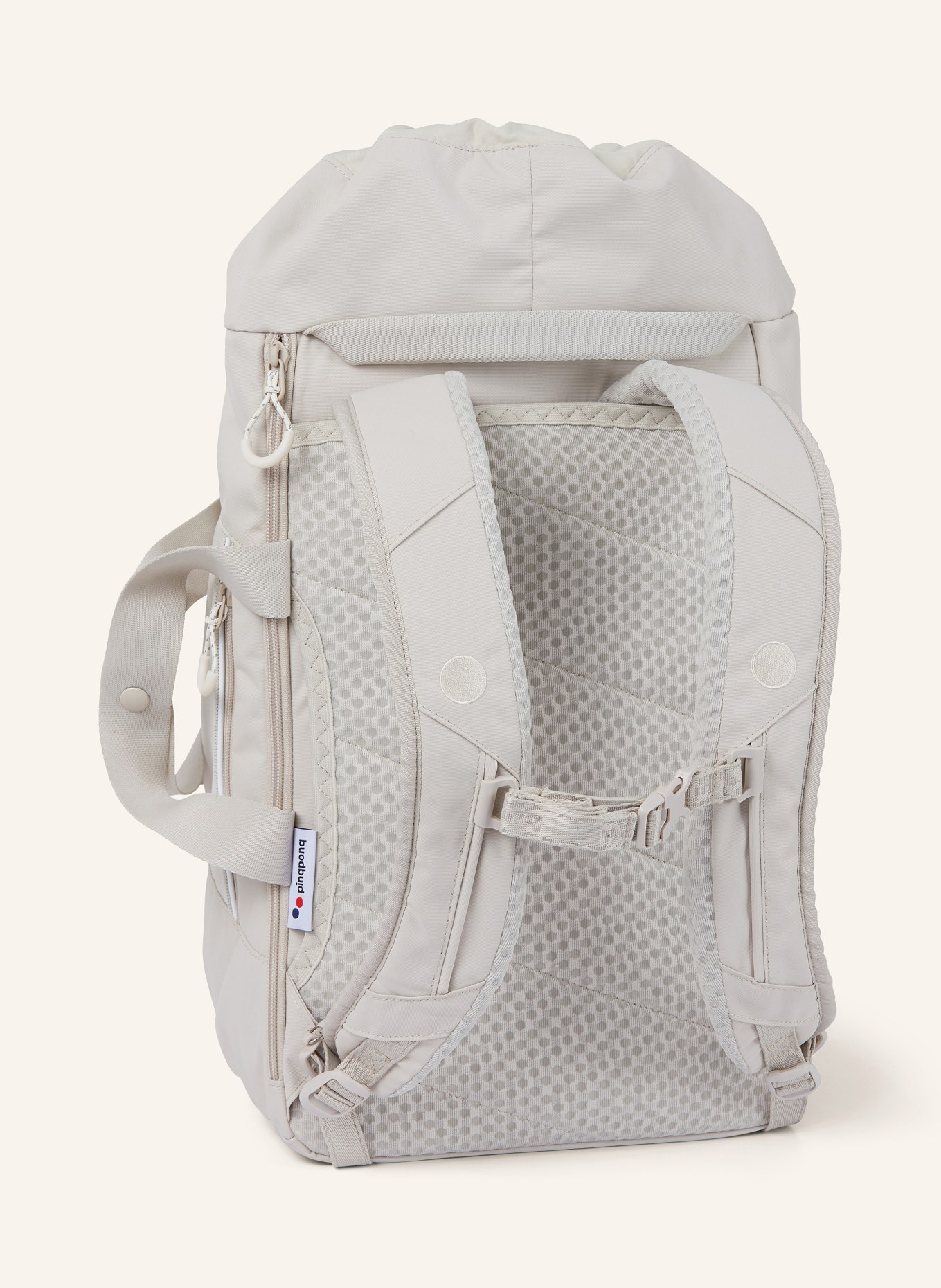 pinqponq Backpack BLOK MEDIUM with laptop compartment, Color: BEIGE (Image 5)