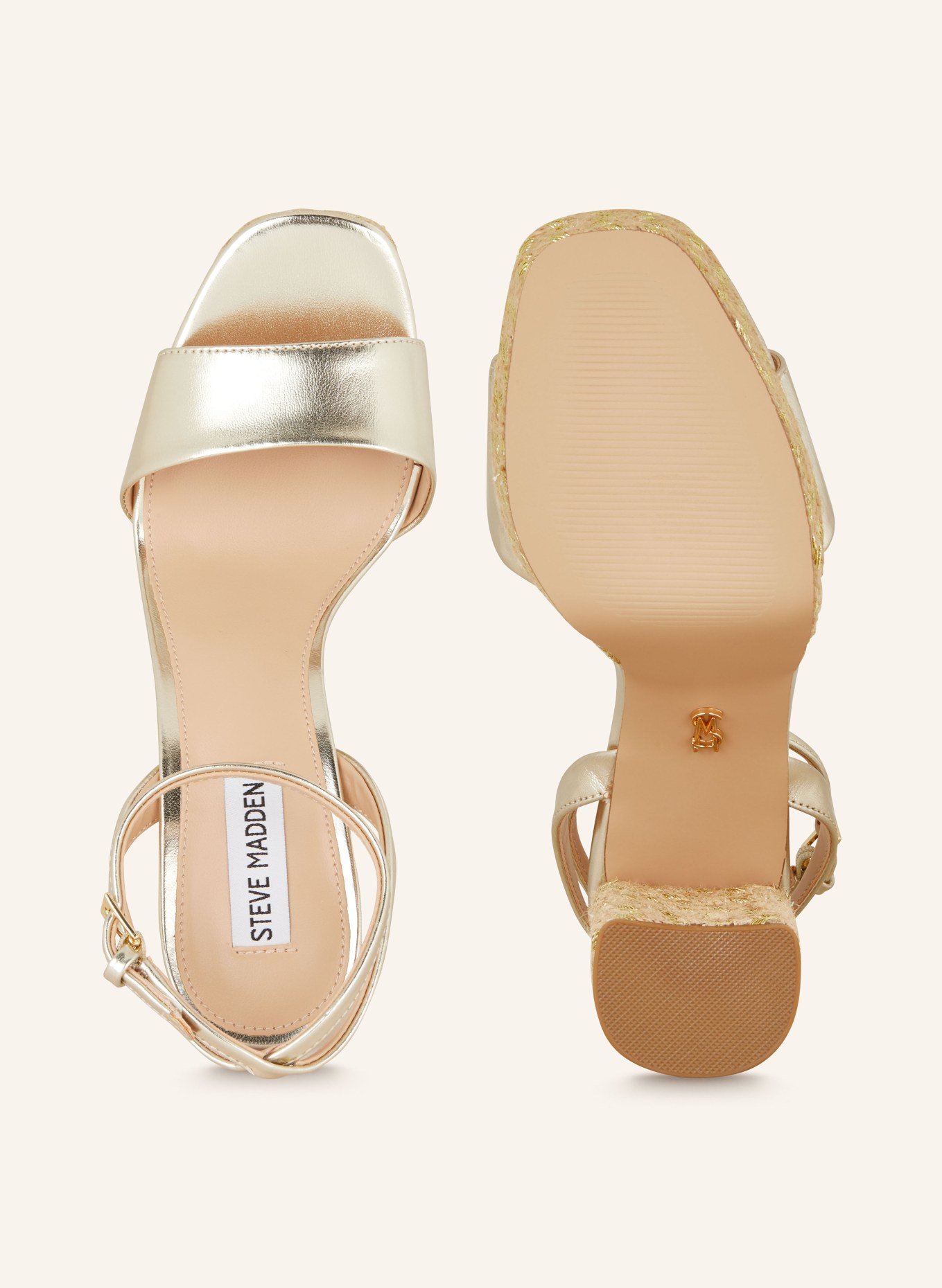 STEVE MADDEN Platform sandals LESSA, Color: GOLD (Image 5)