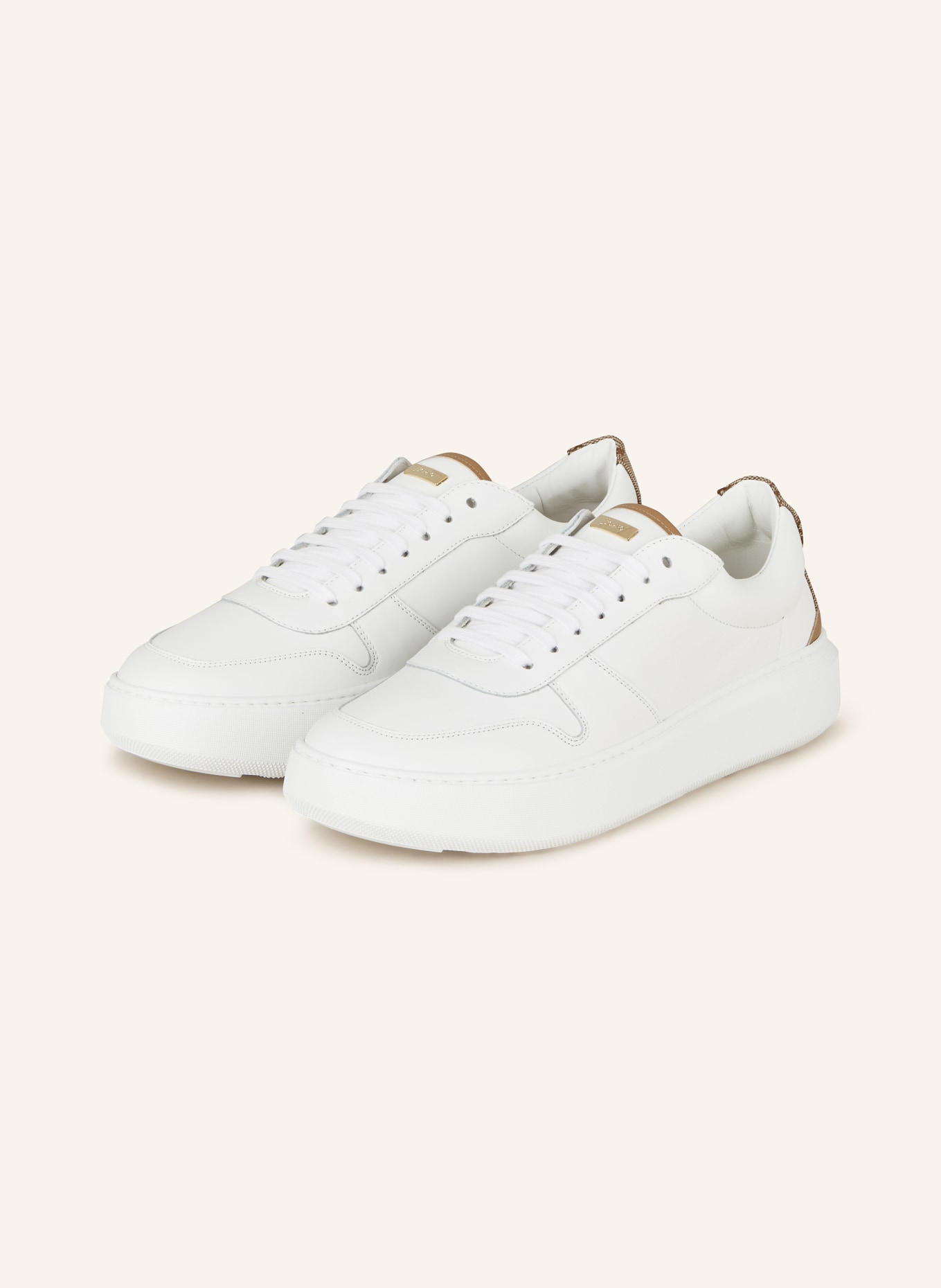 HERNO Sneakers, Color: WHITE/ CAMEL (Image 1)